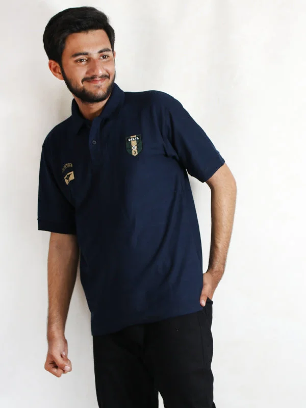 AM Men's Polo T-Shirt Blue