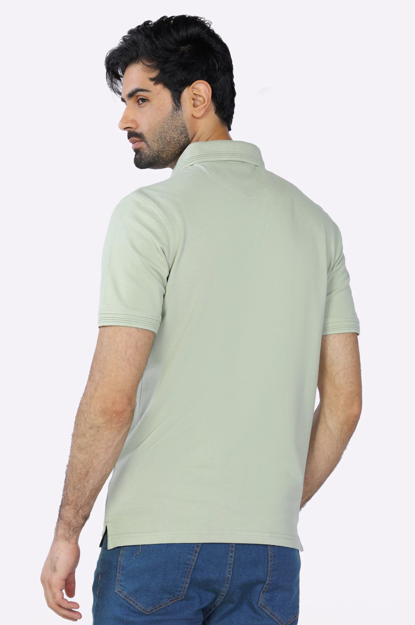 Jacquard Collar Polo