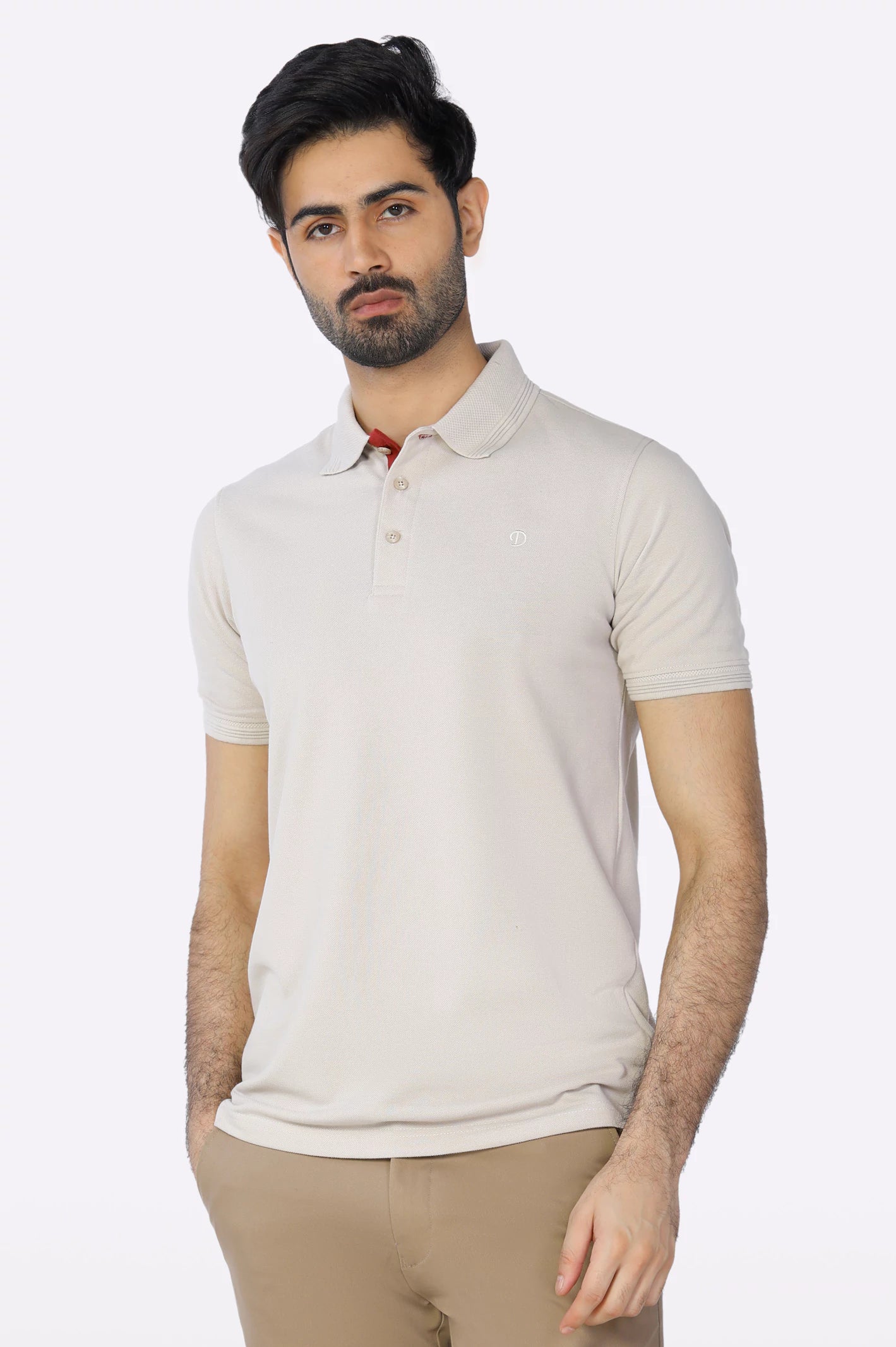 Jacquard Collar Polo