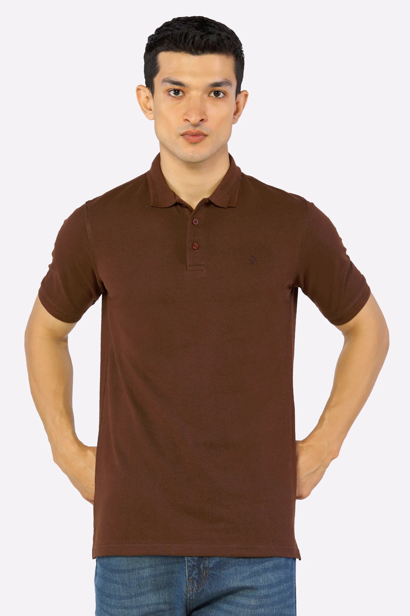 Jacquard Collar Polo