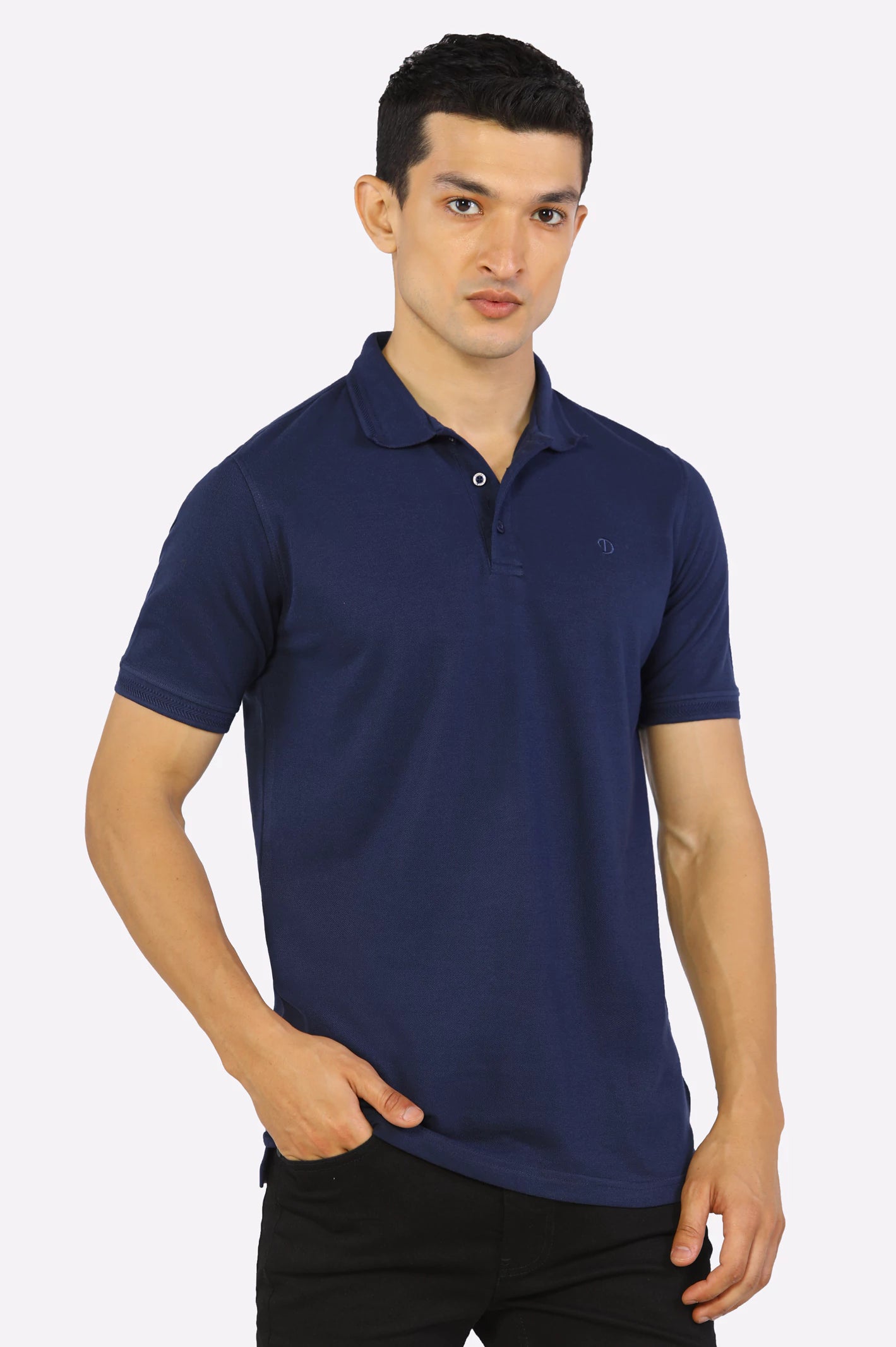 Jacquard Collar Polo