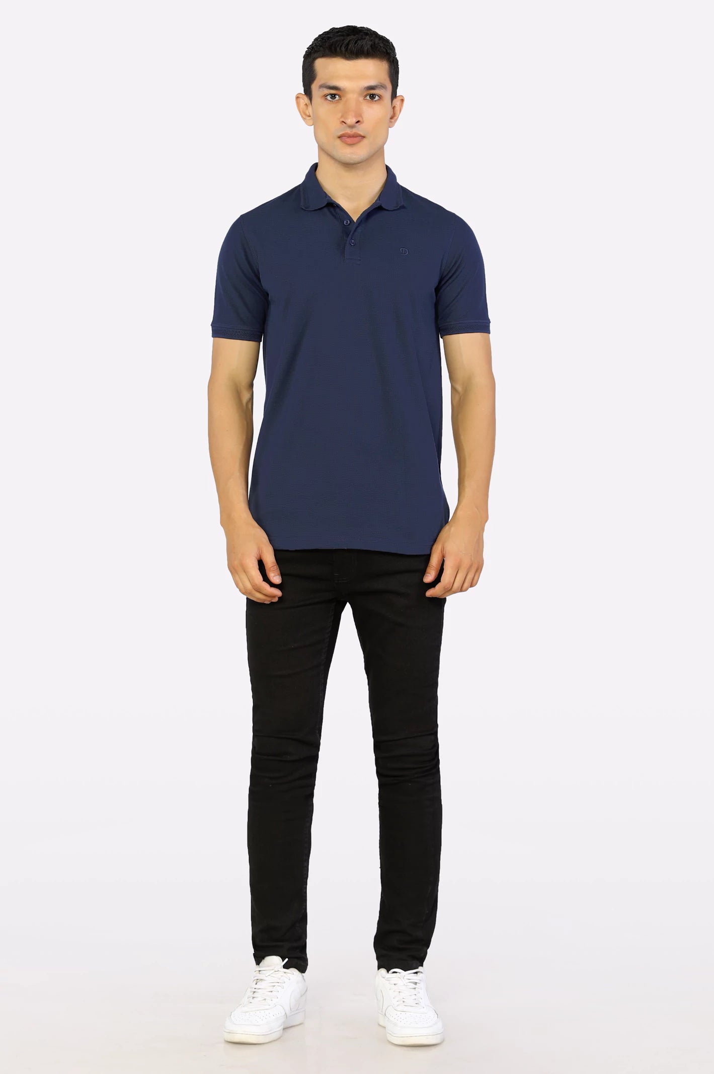 Jacquard Collar Polo