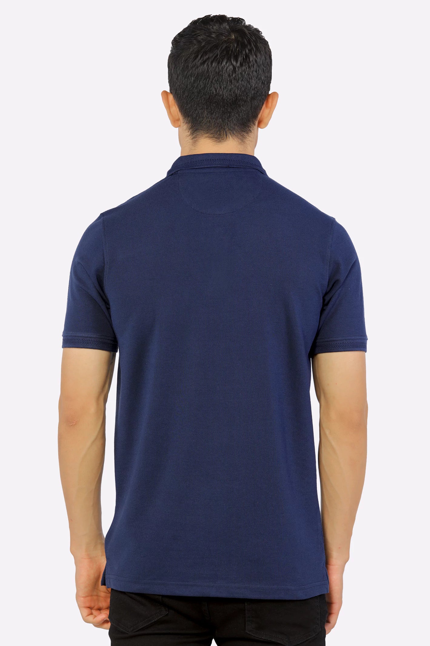 Jacquard Collar Polo