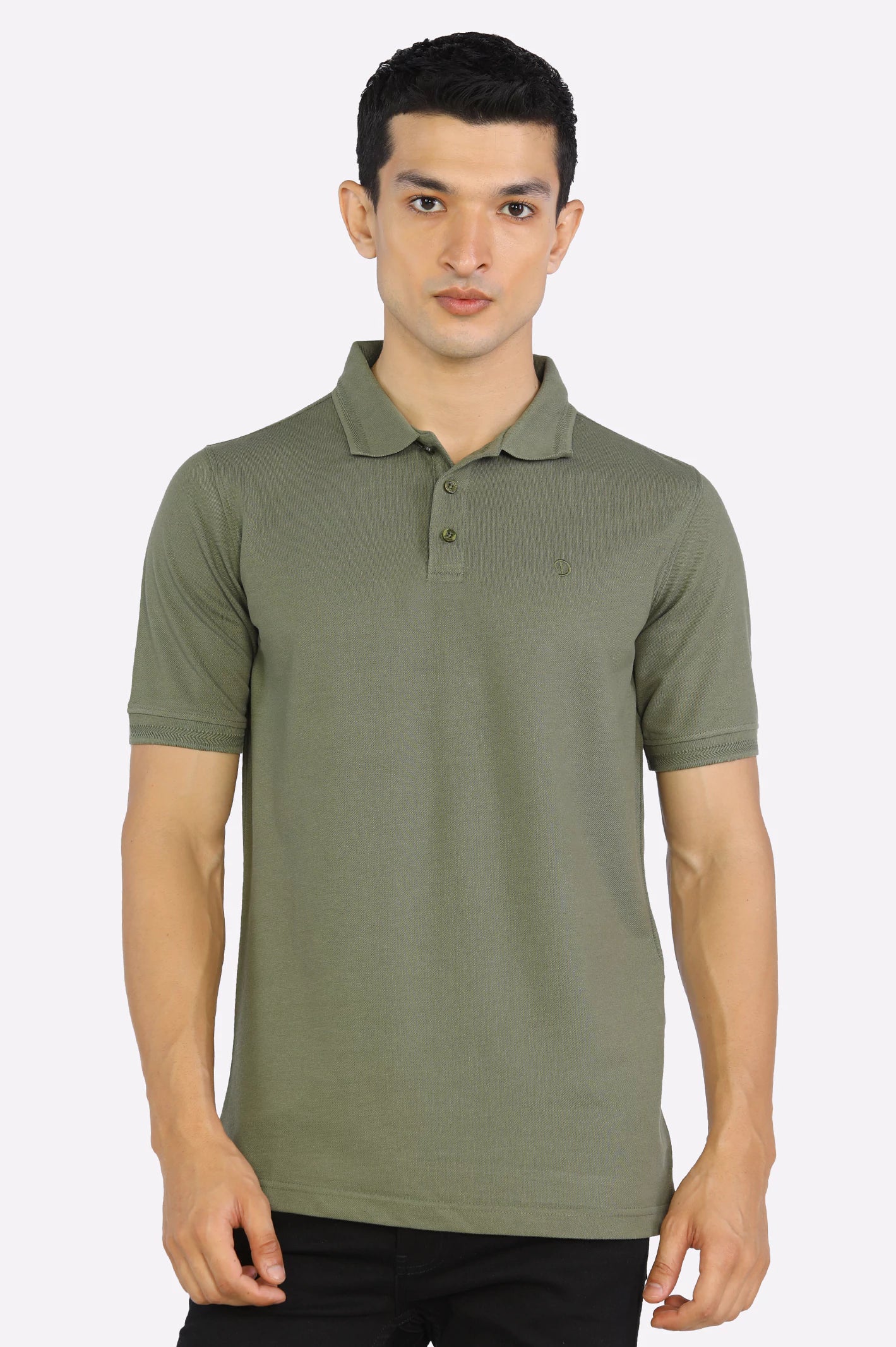 Jacquard Collar Polo