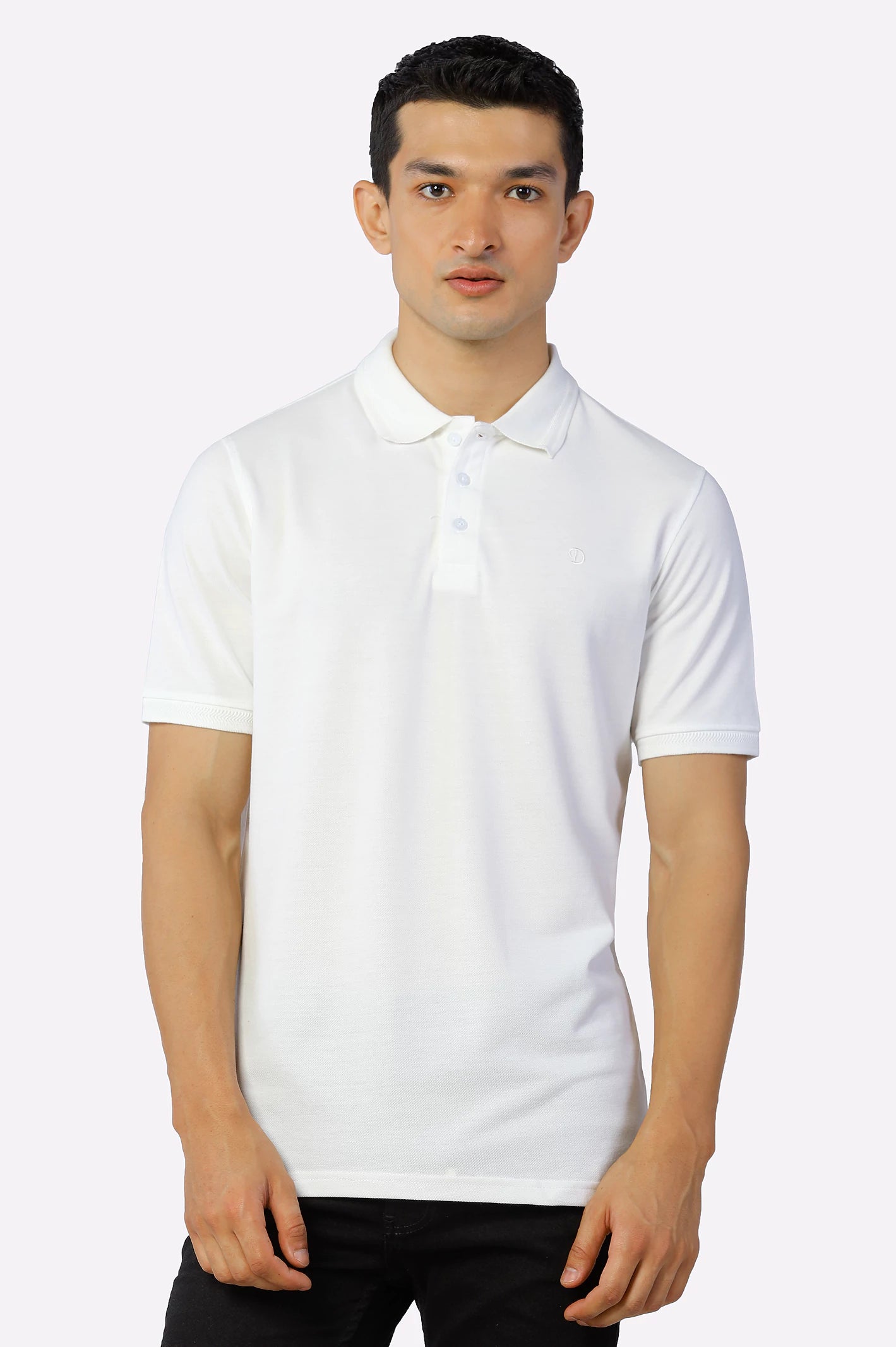 Jacquard Collar Polo