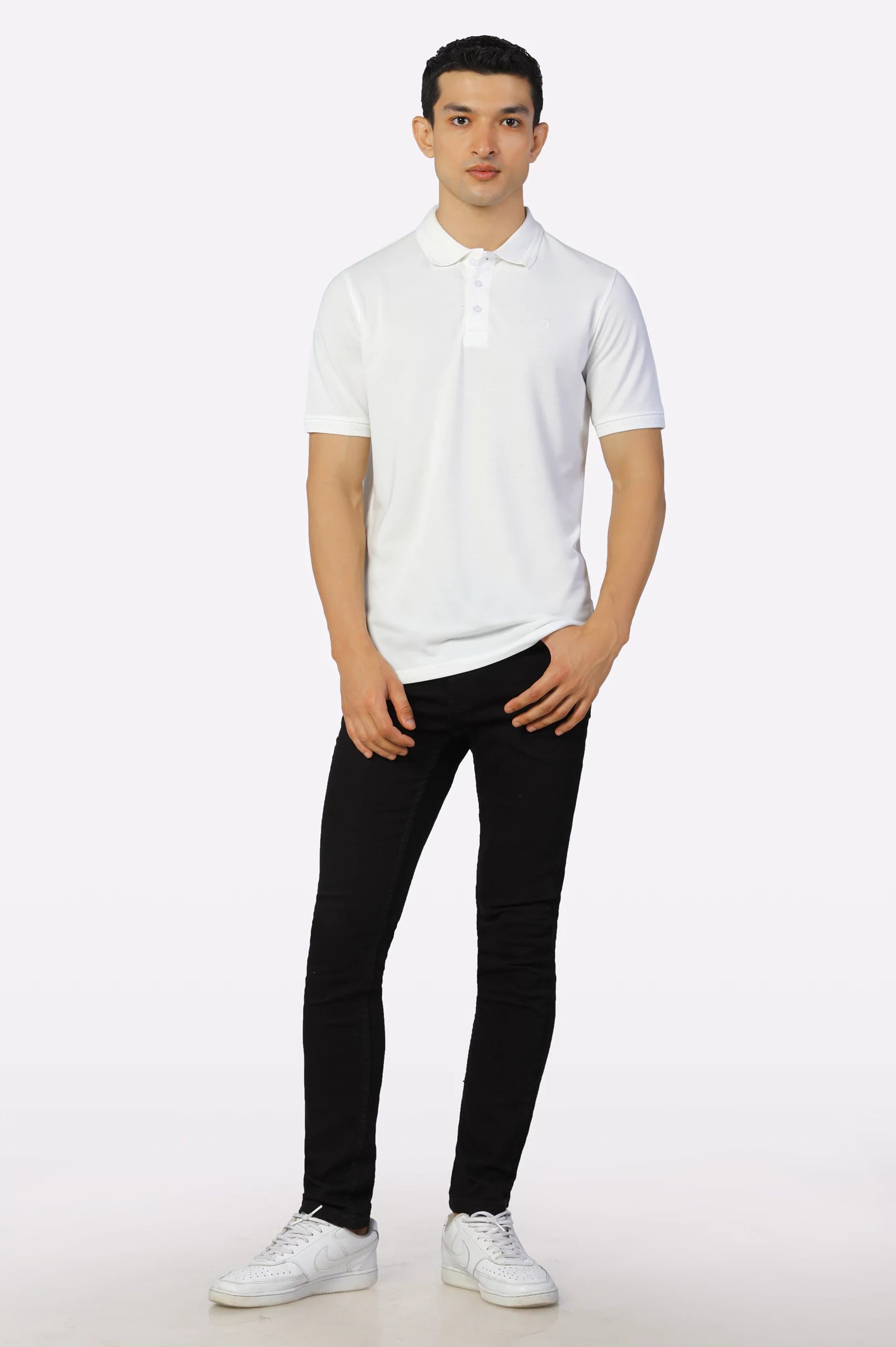 Jacquard Collar Polo