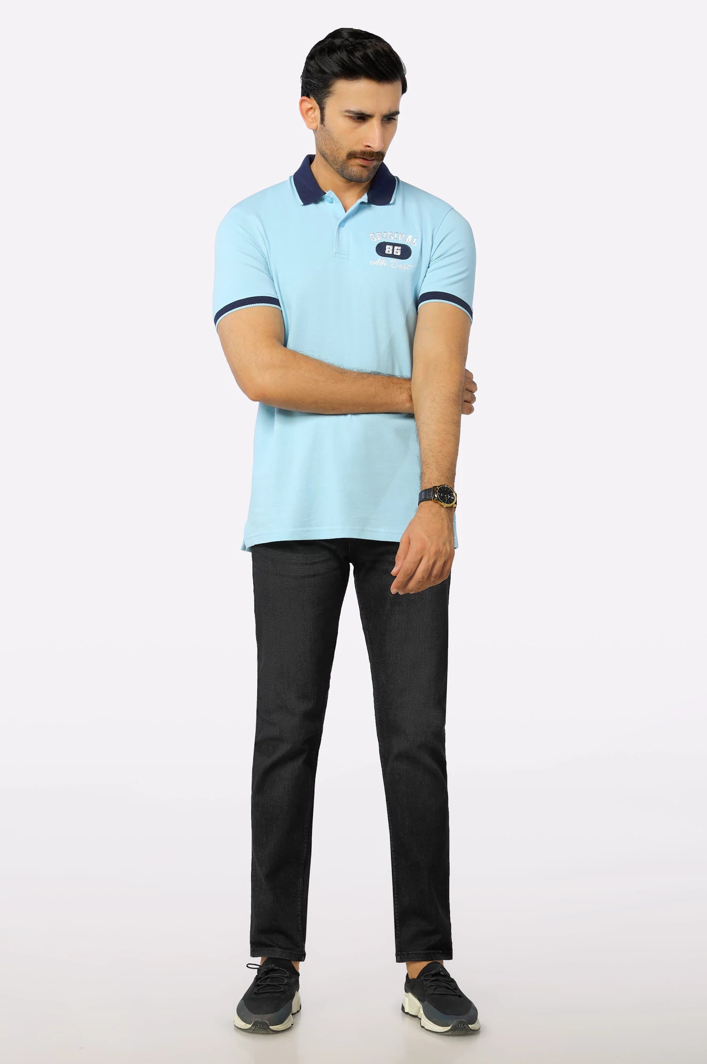 Sky Blue Basic Polo