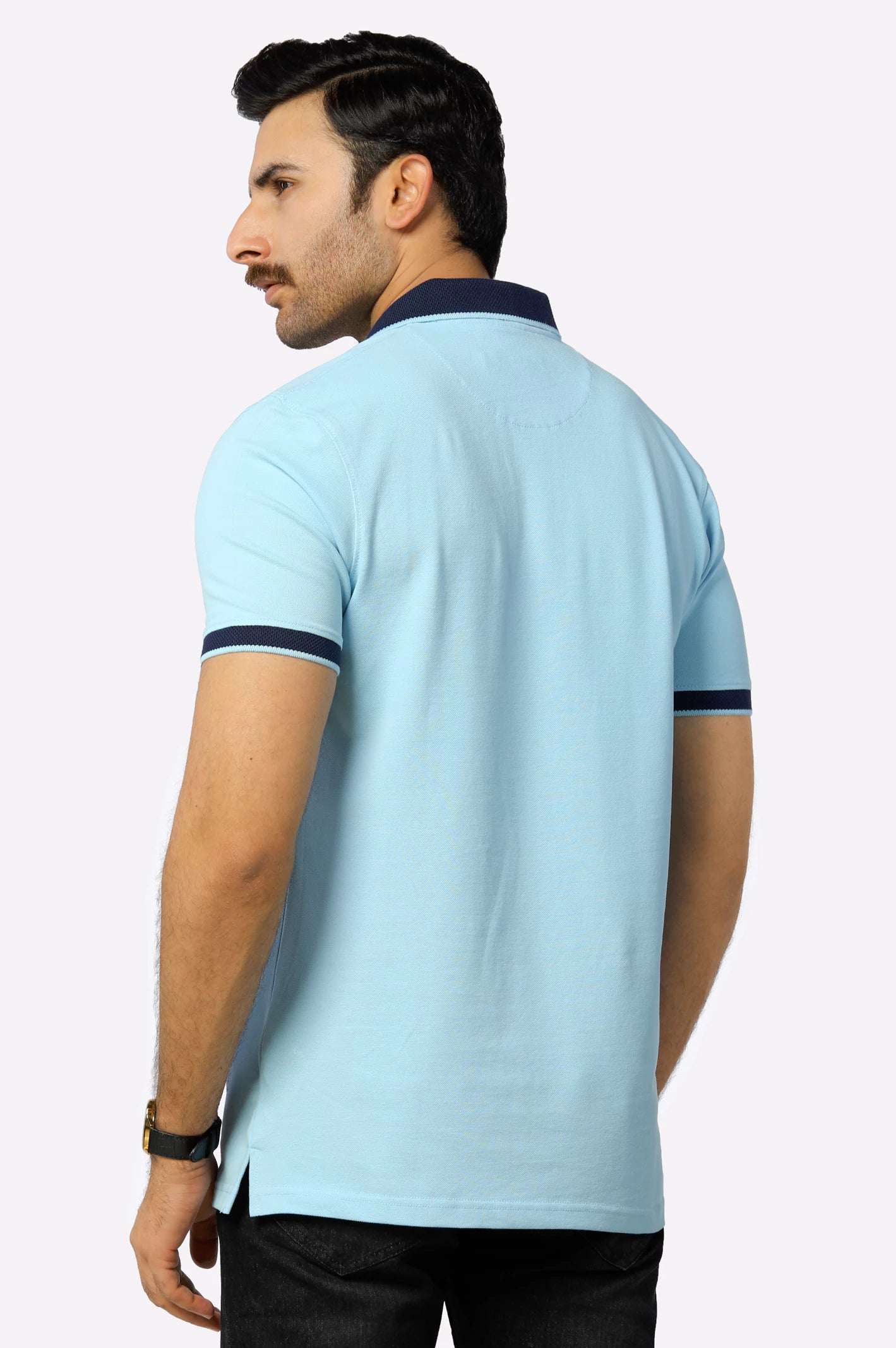 Sky Blue Basic Polo