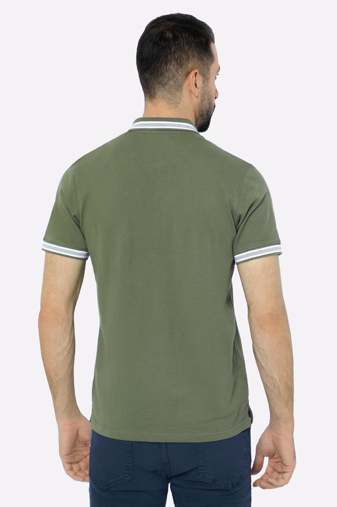 Olive Lycra Polo