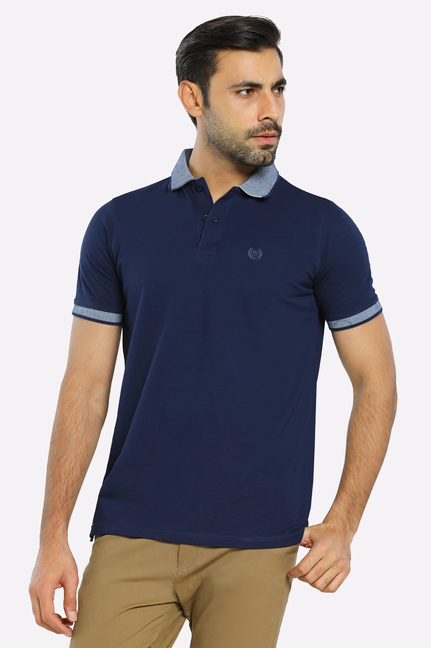 Jacquard Collar Polo