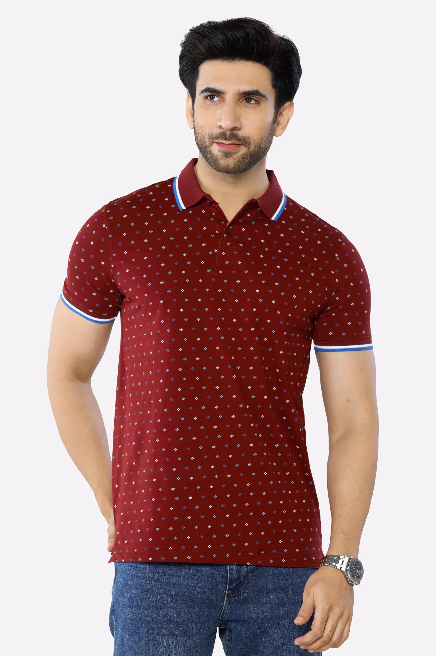 Bargundi Printed Polo