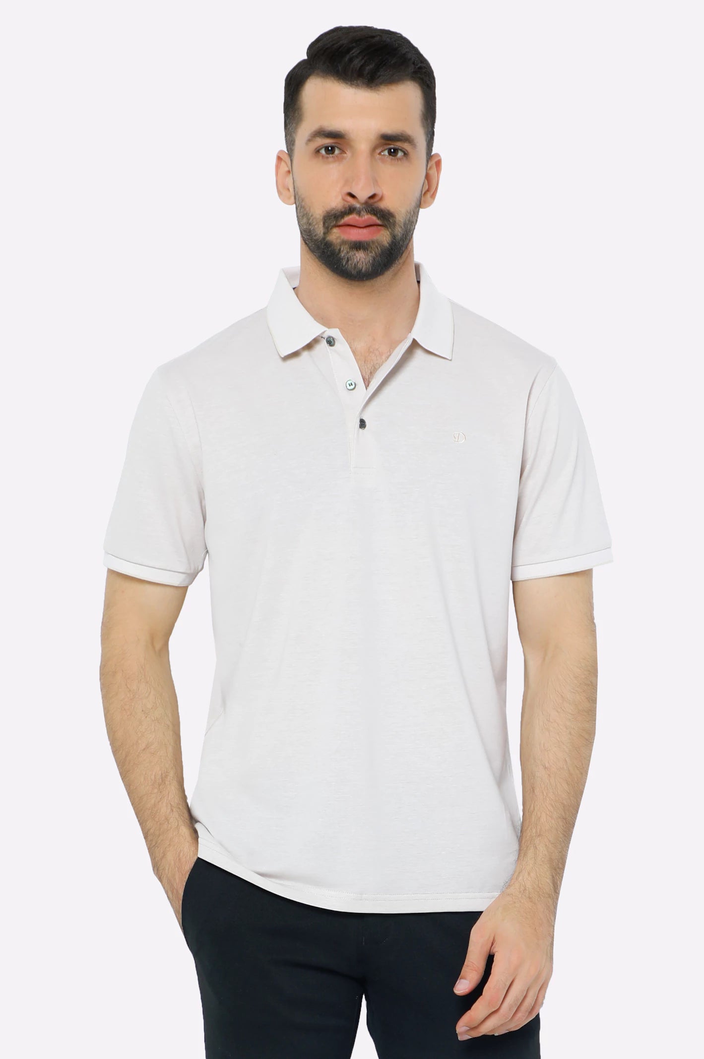 Fawn Yarn Dyed Polo