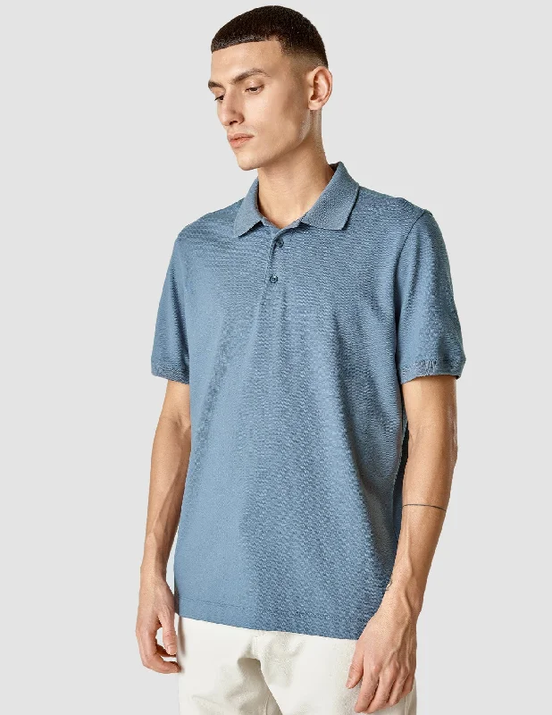 Piquet Polo Shirt Blue Mirage