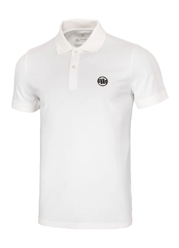 SLIM FIT SMALL LOGO 210 Off White Polo T-shirt