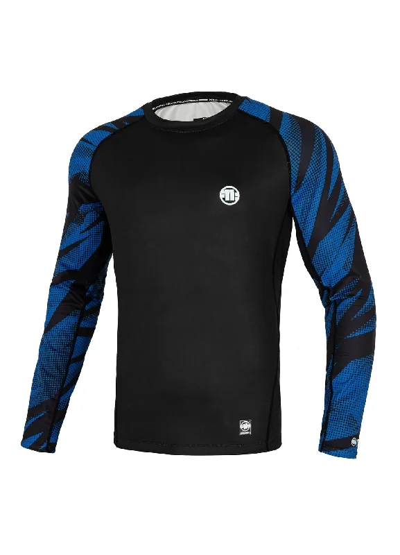 BELT NEW LOGO Blue Longsleeve Rash guard