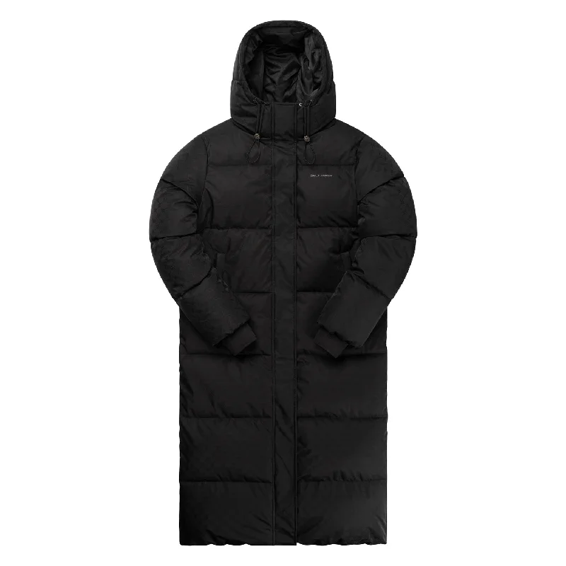 Black Monogram Long Puffer Jacket