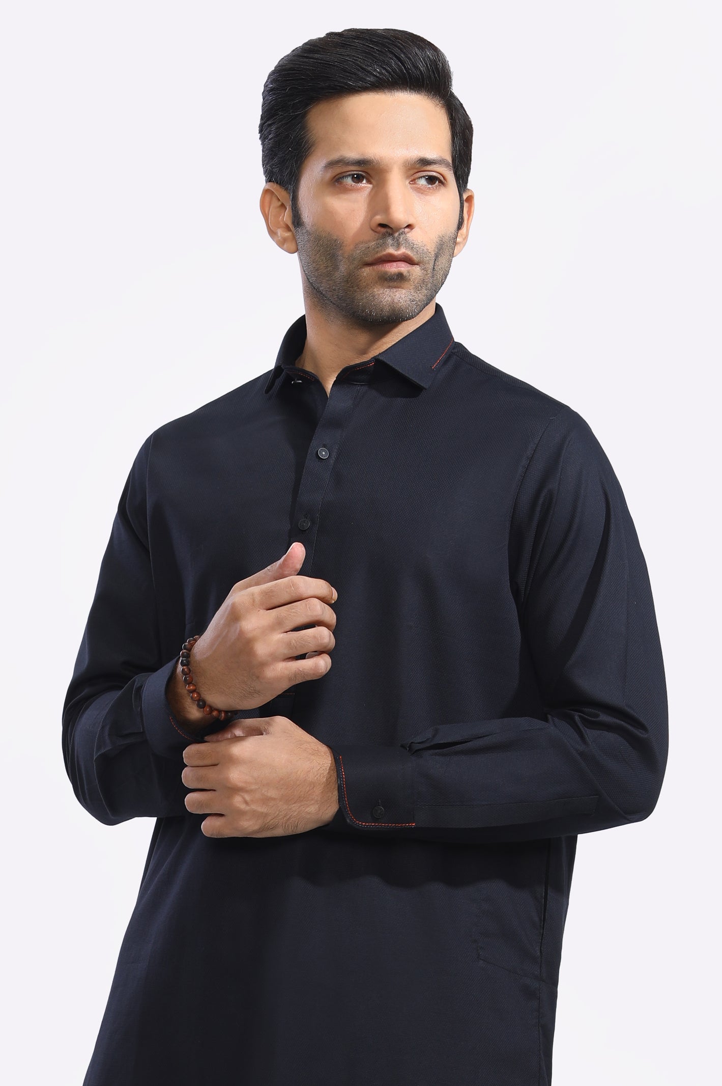 Black Cotton Shalwar Kameez