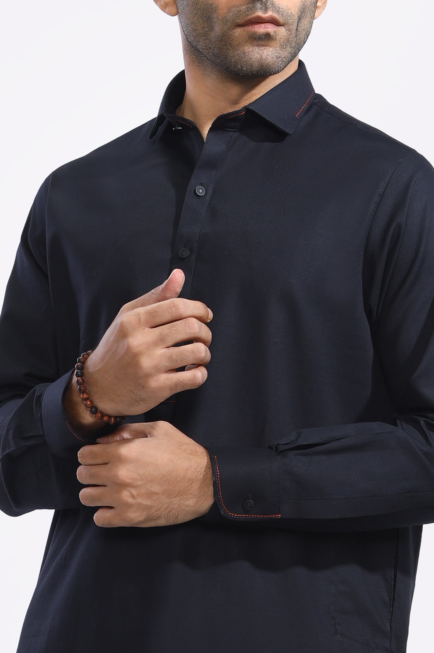 Black Cotton Shalwar Kameez