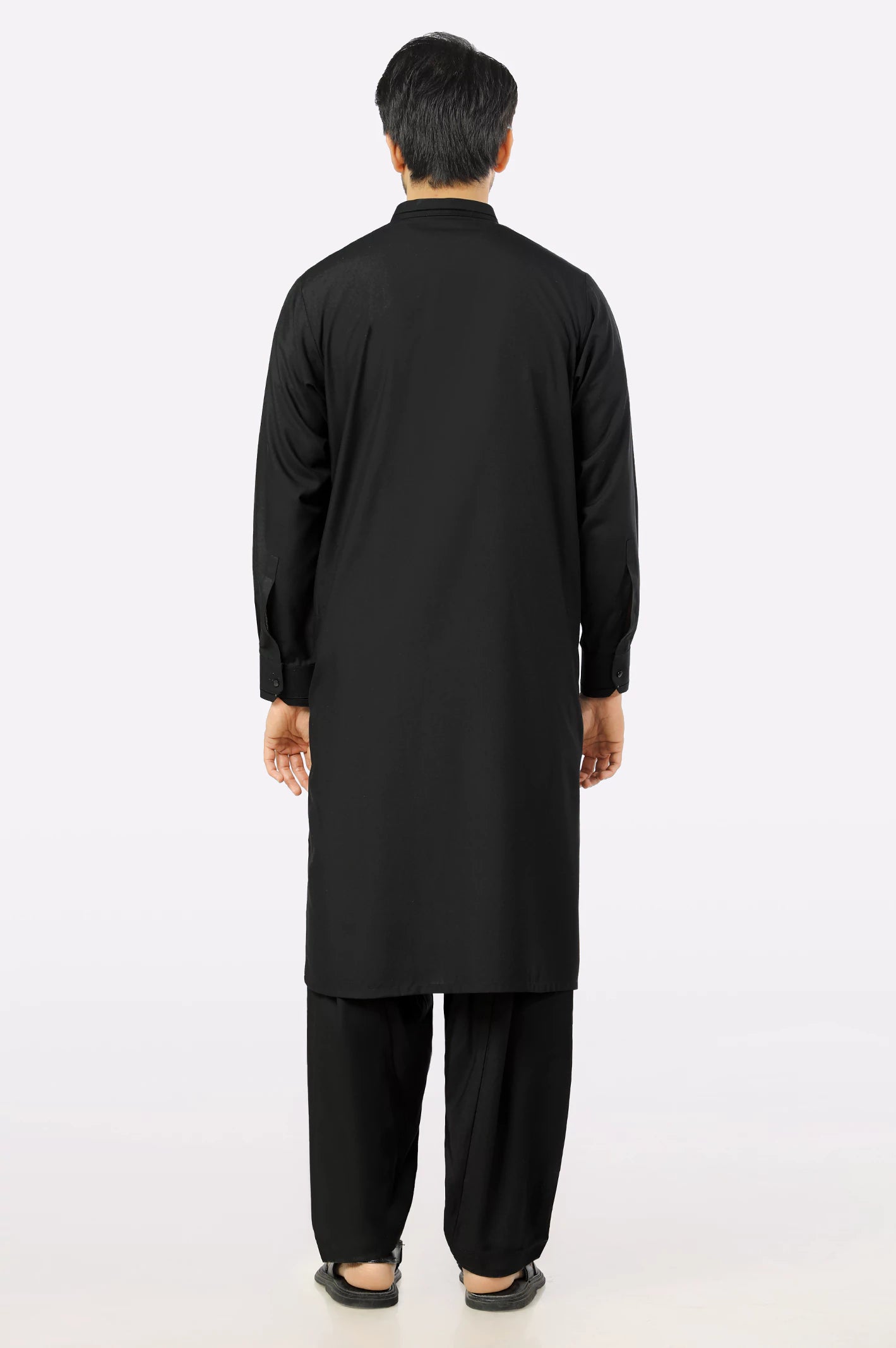 Black Wash & Wear Shalwar Kameez