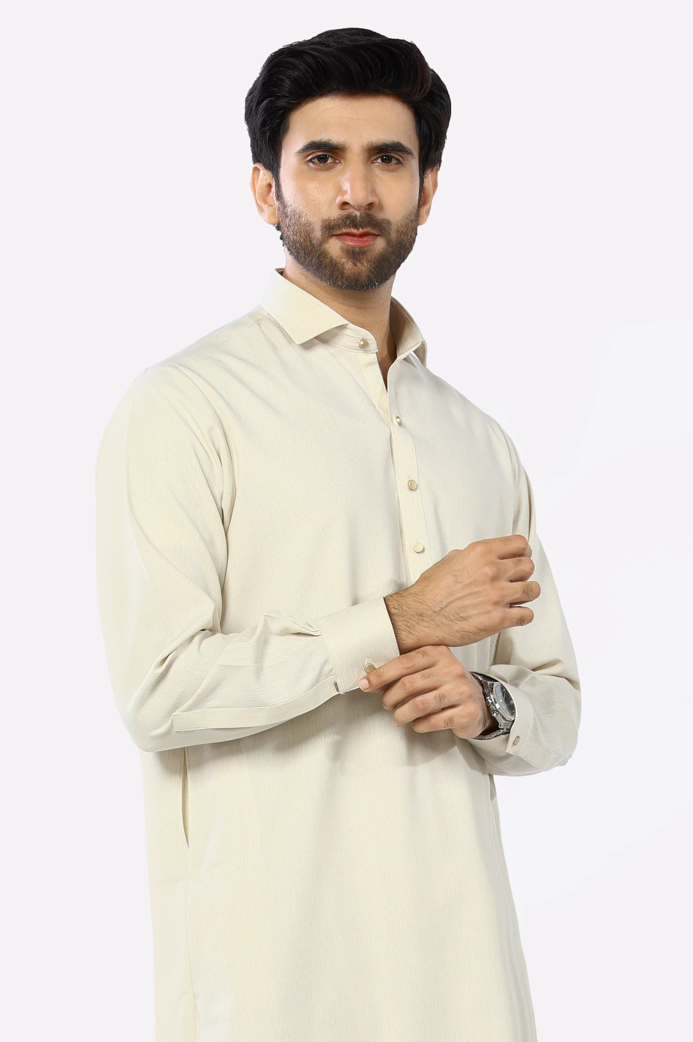 Cream Shalwar Kameez