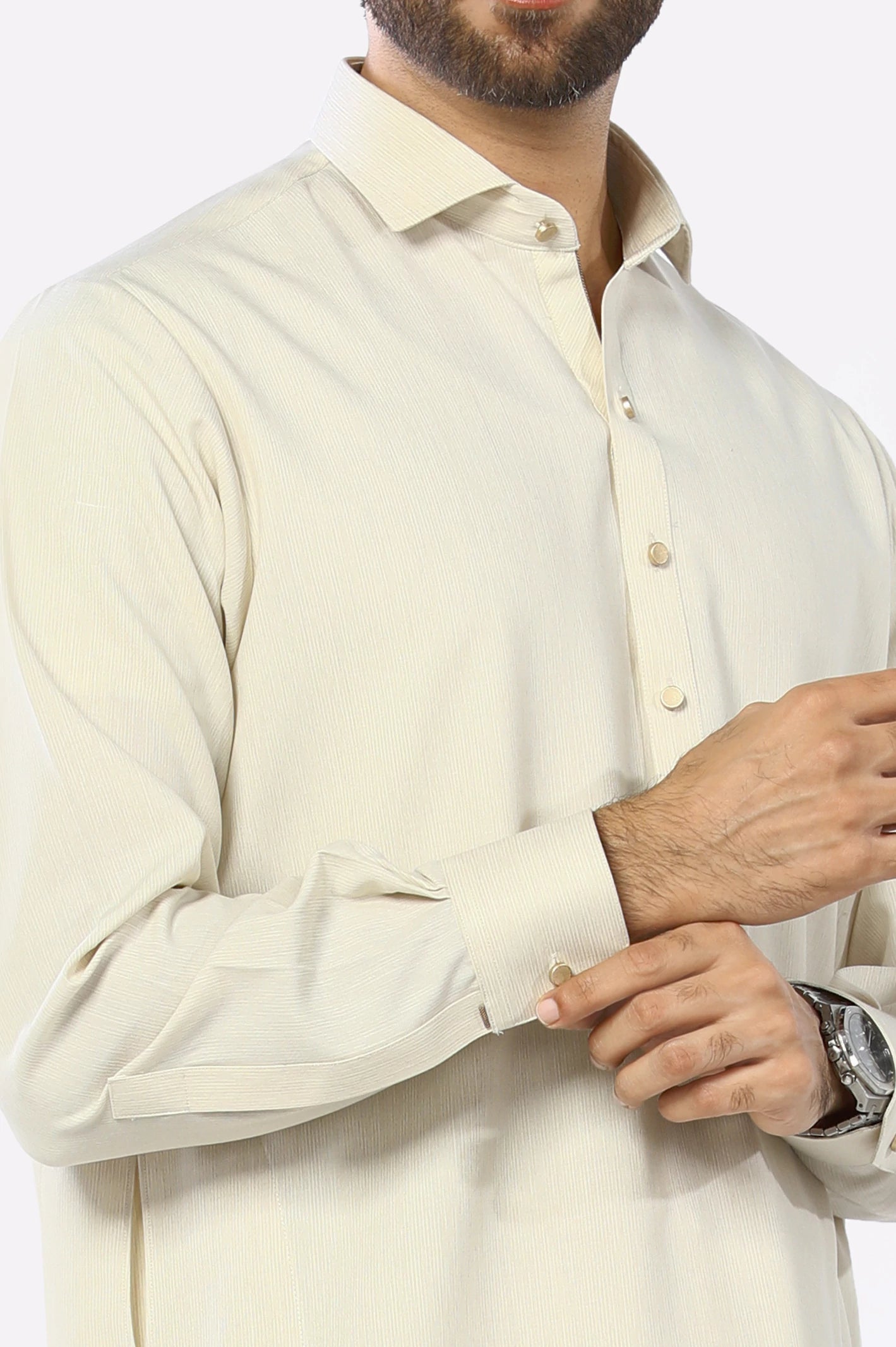 Cream Shalwar Kameez