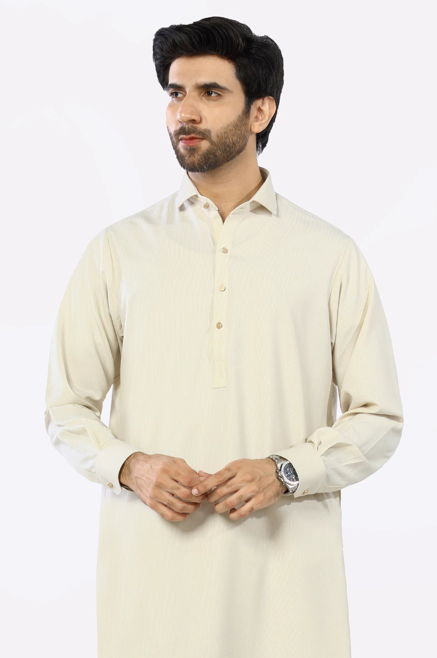 Cream Shalwar Kameez