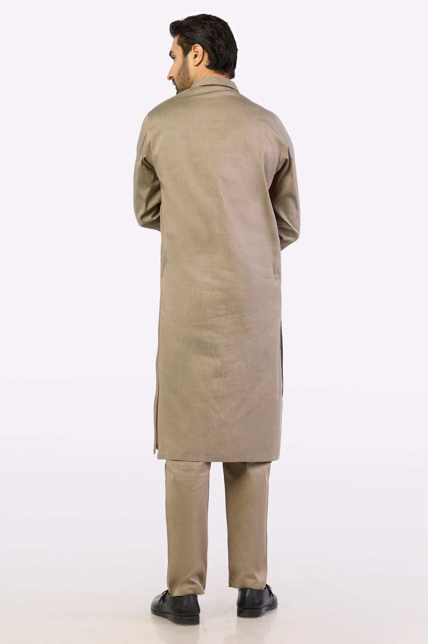 Brown Wash & Wear Shalwar Kameez