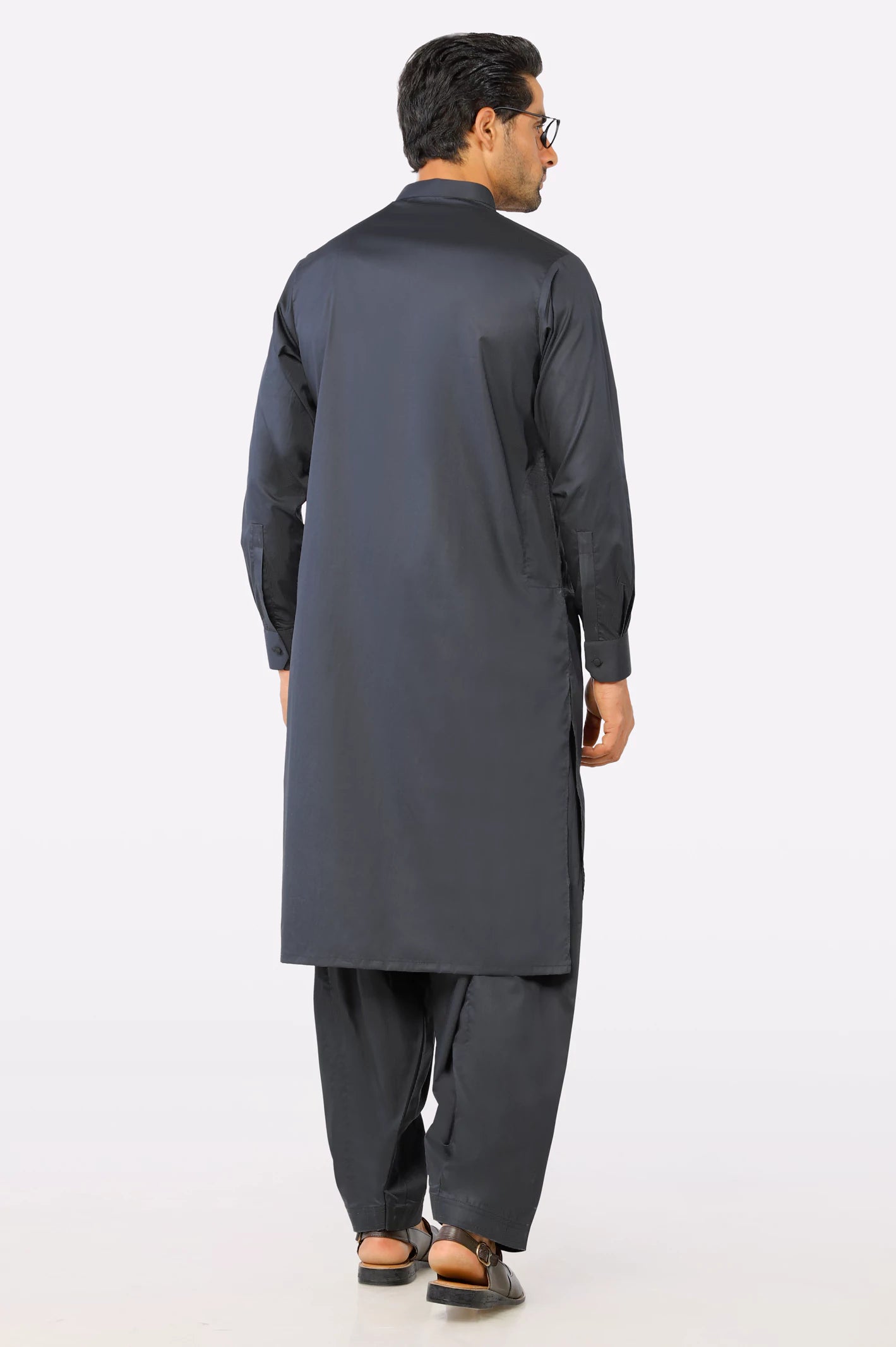 Navy Blue Cotton Shalwar Kameez