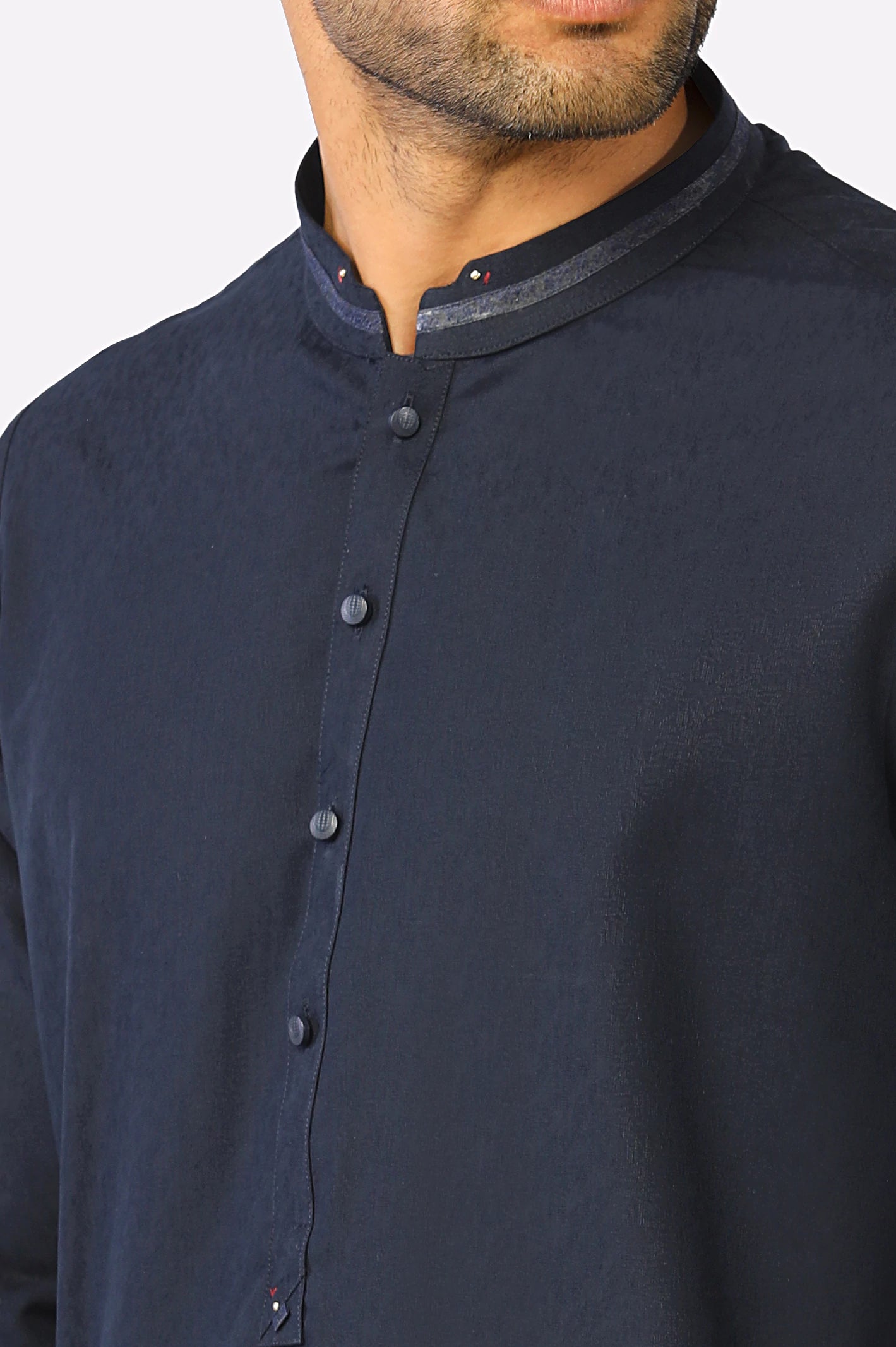 Navy Blue Wash & Wear Shalwar Kameez