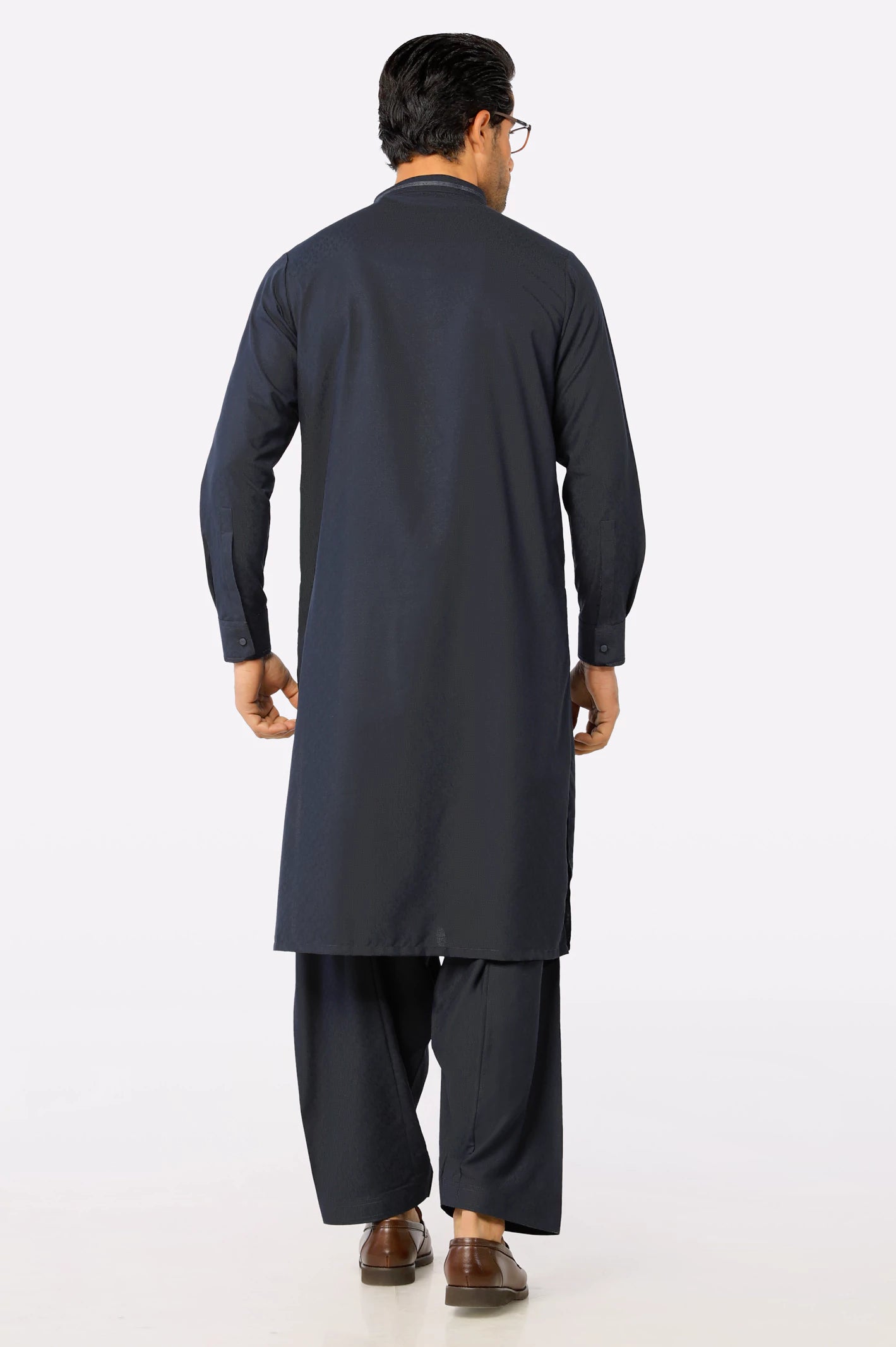 Navy Blue Wash & Wear Shalwar Kameez