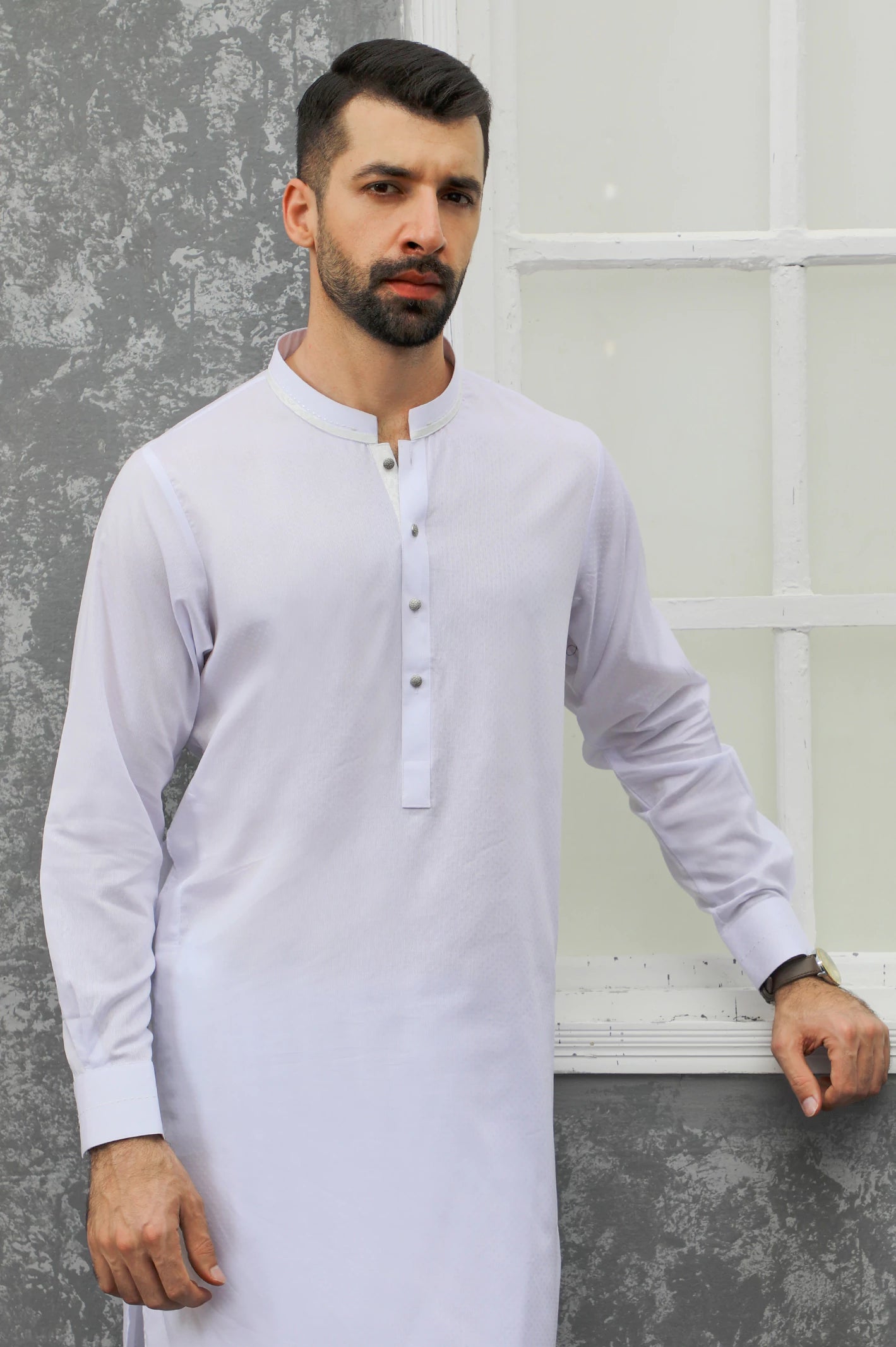 White Wash & Wear Shalwar Kameez