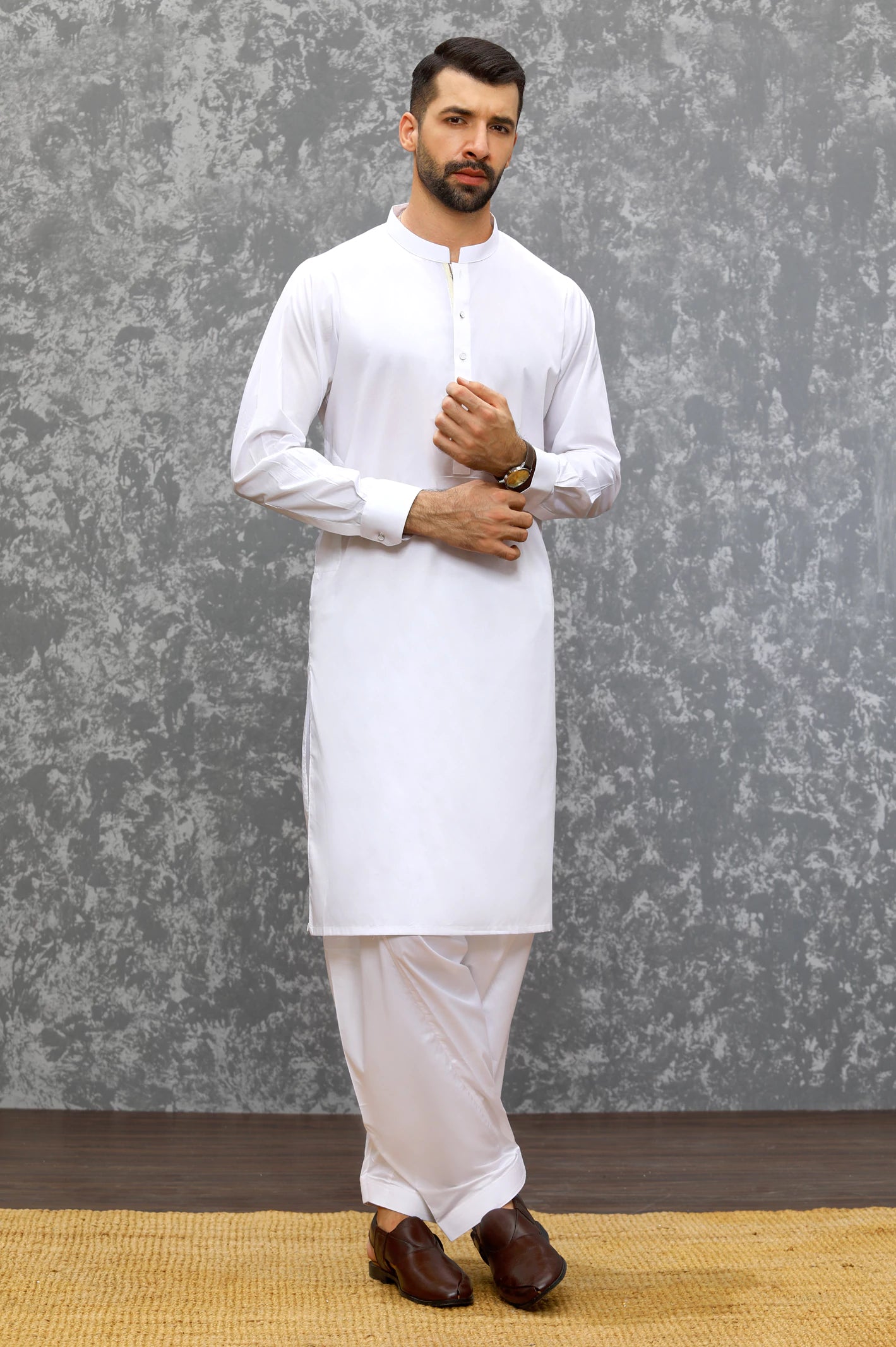 White Cotton Shalwar Kameez