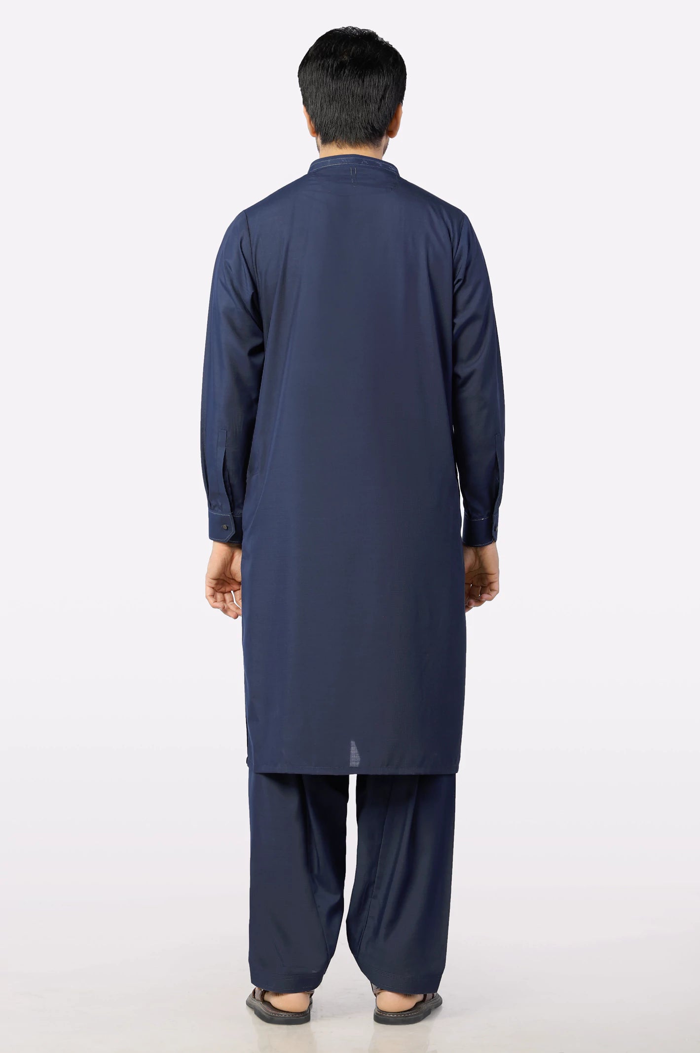 Navy Blue Wash & Wear Shalwar Kameez