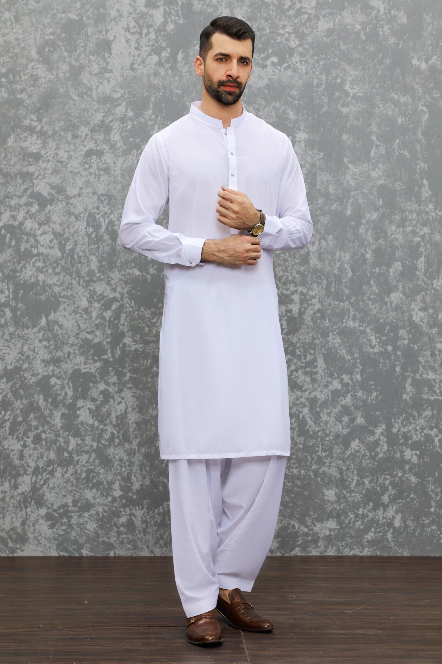 White Wash & Wear Shalwar Kameez