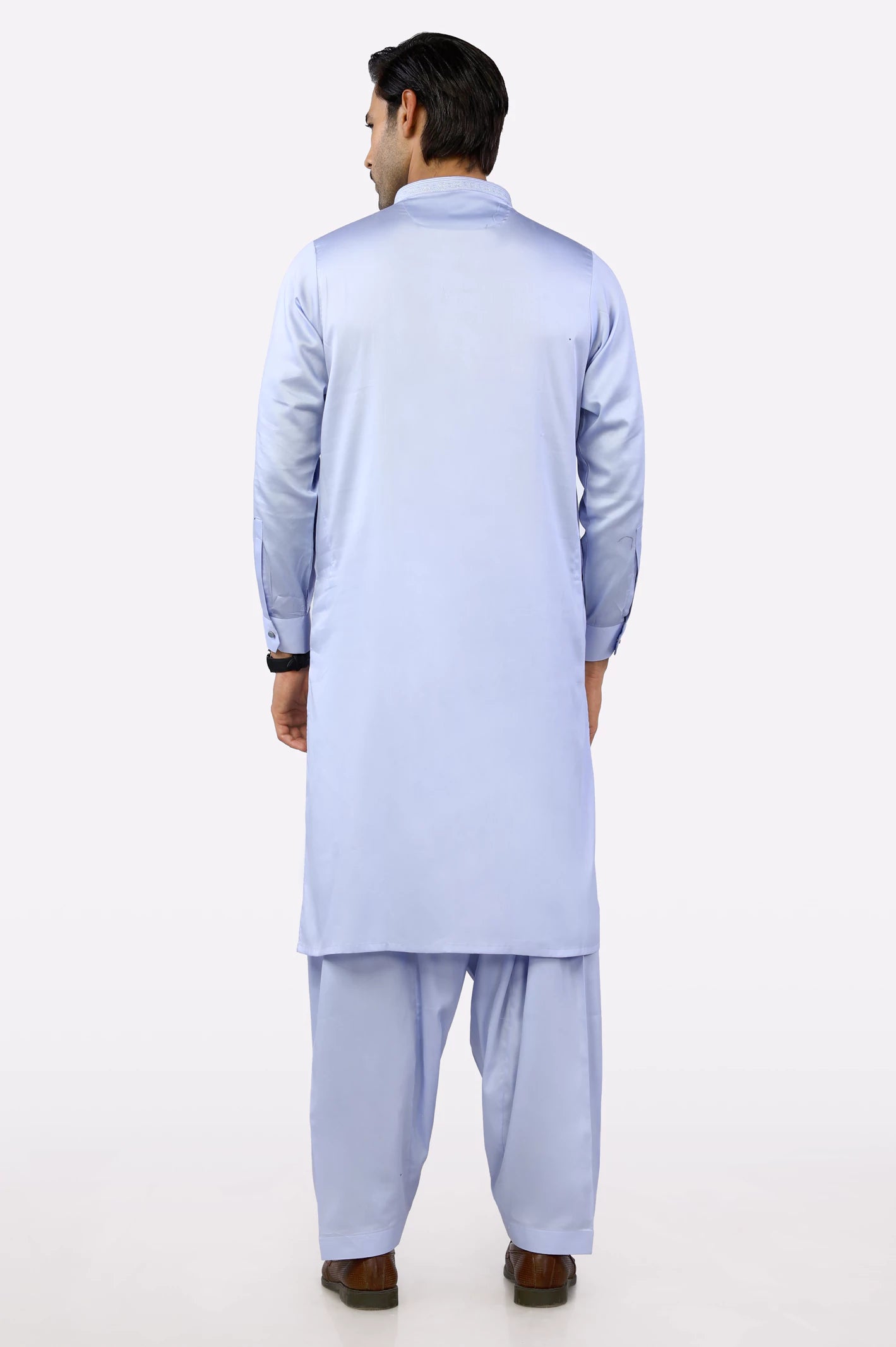 Light Blue Cotton Shalwar Kameez