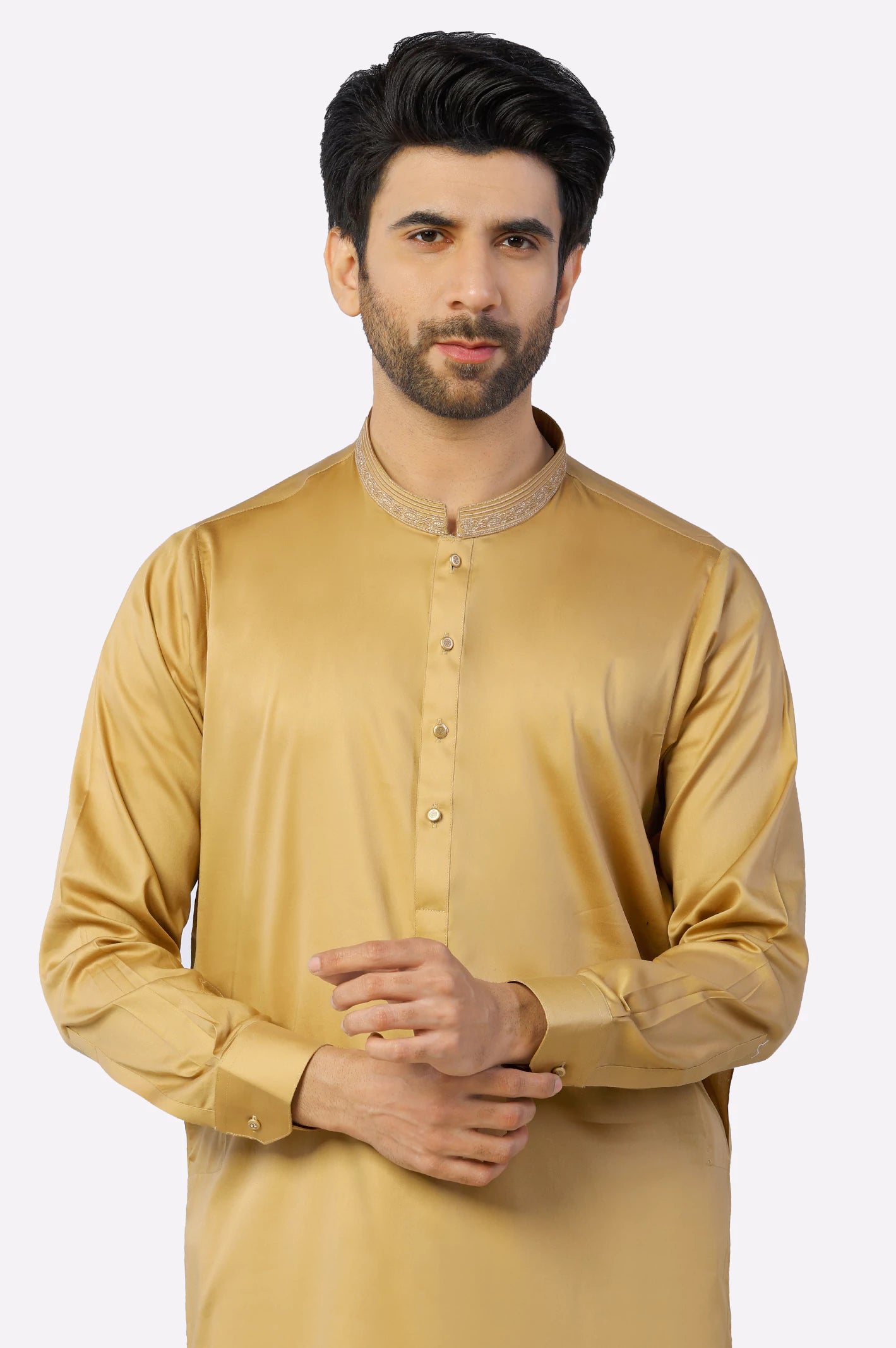 Mustard Cotton Shalwar Kameez