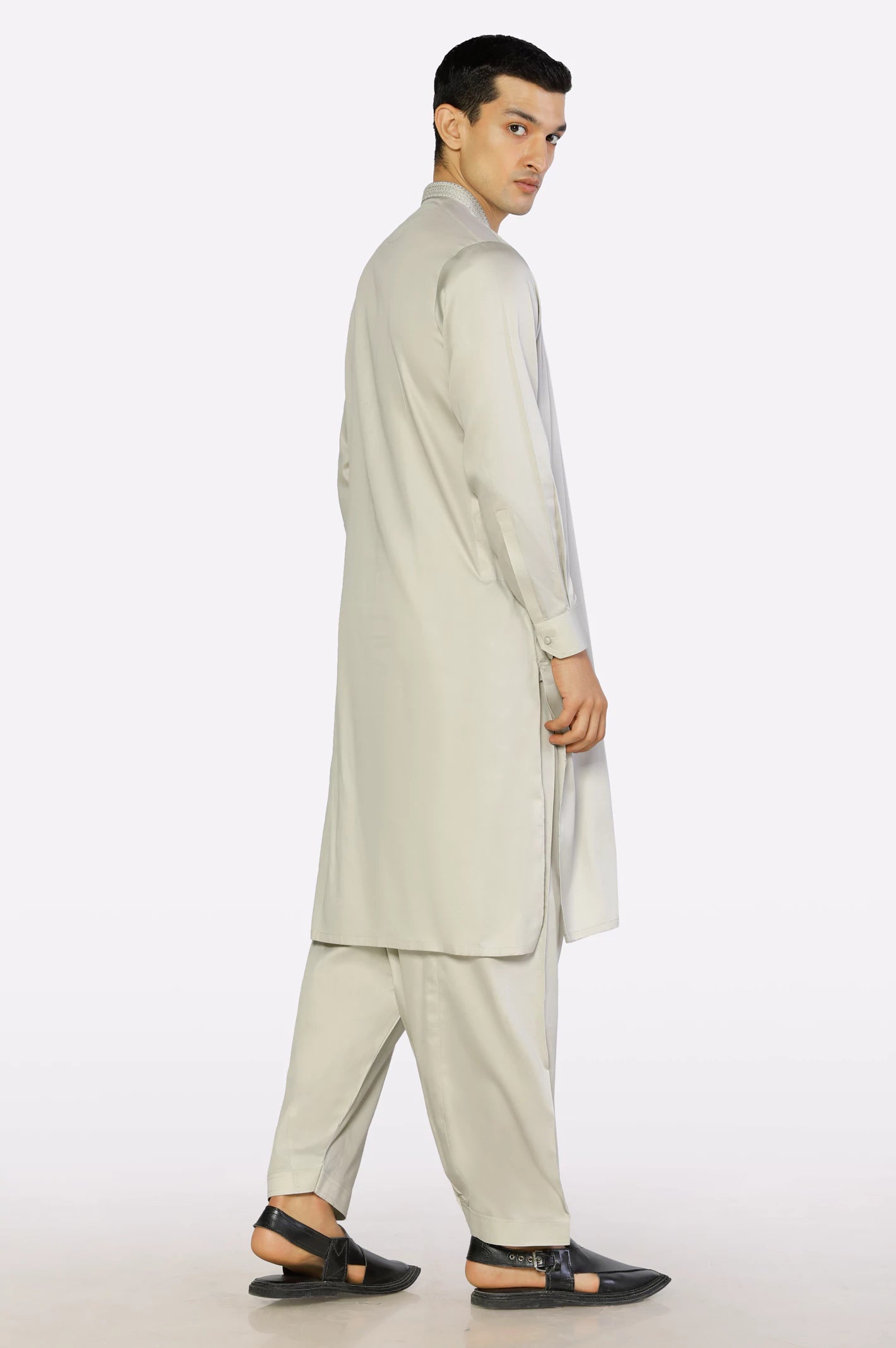 Light Beige Wash & Wear Shalwar Kameez