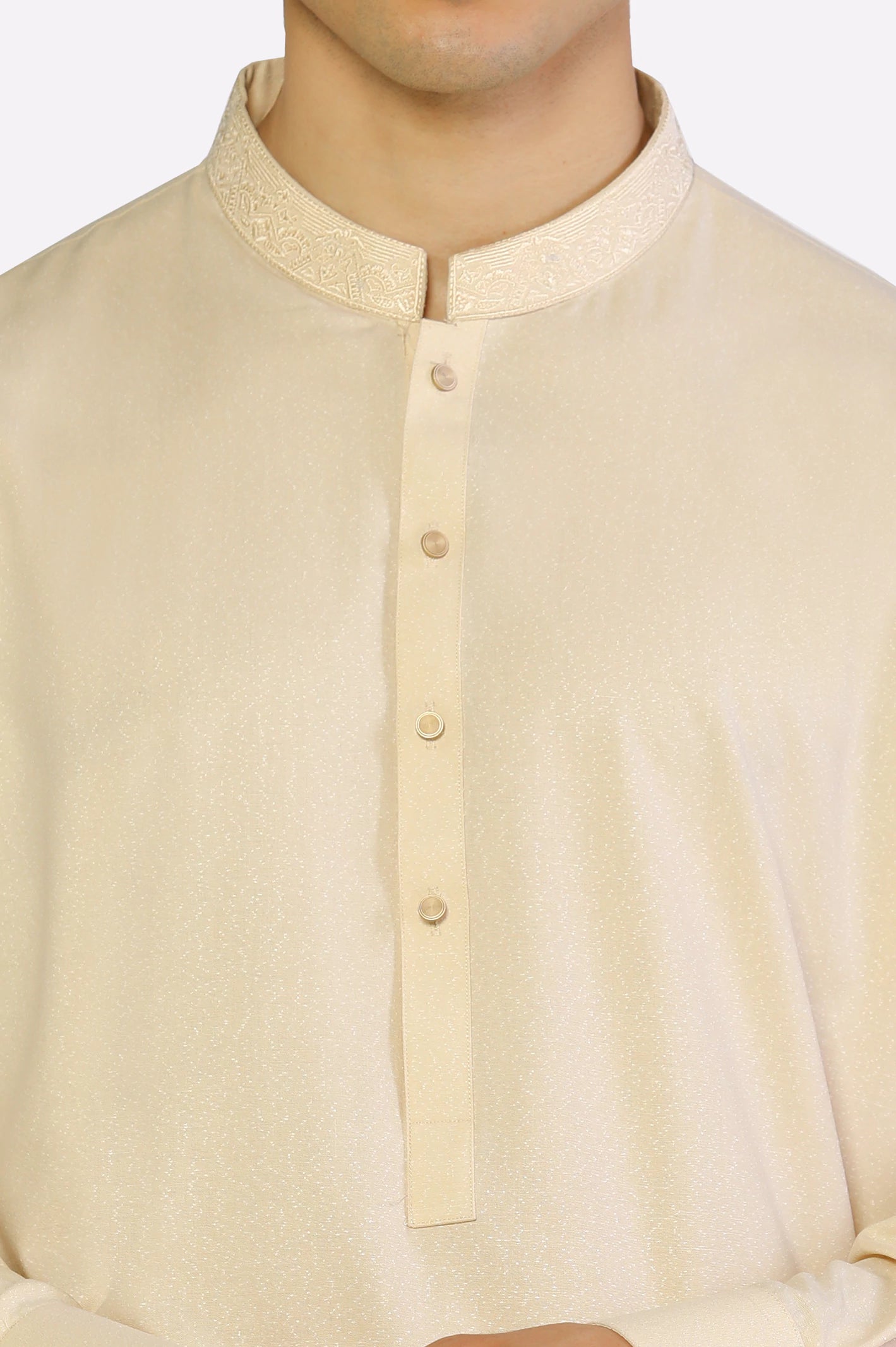 Fawn Wash & Wear Shalwar Kameez