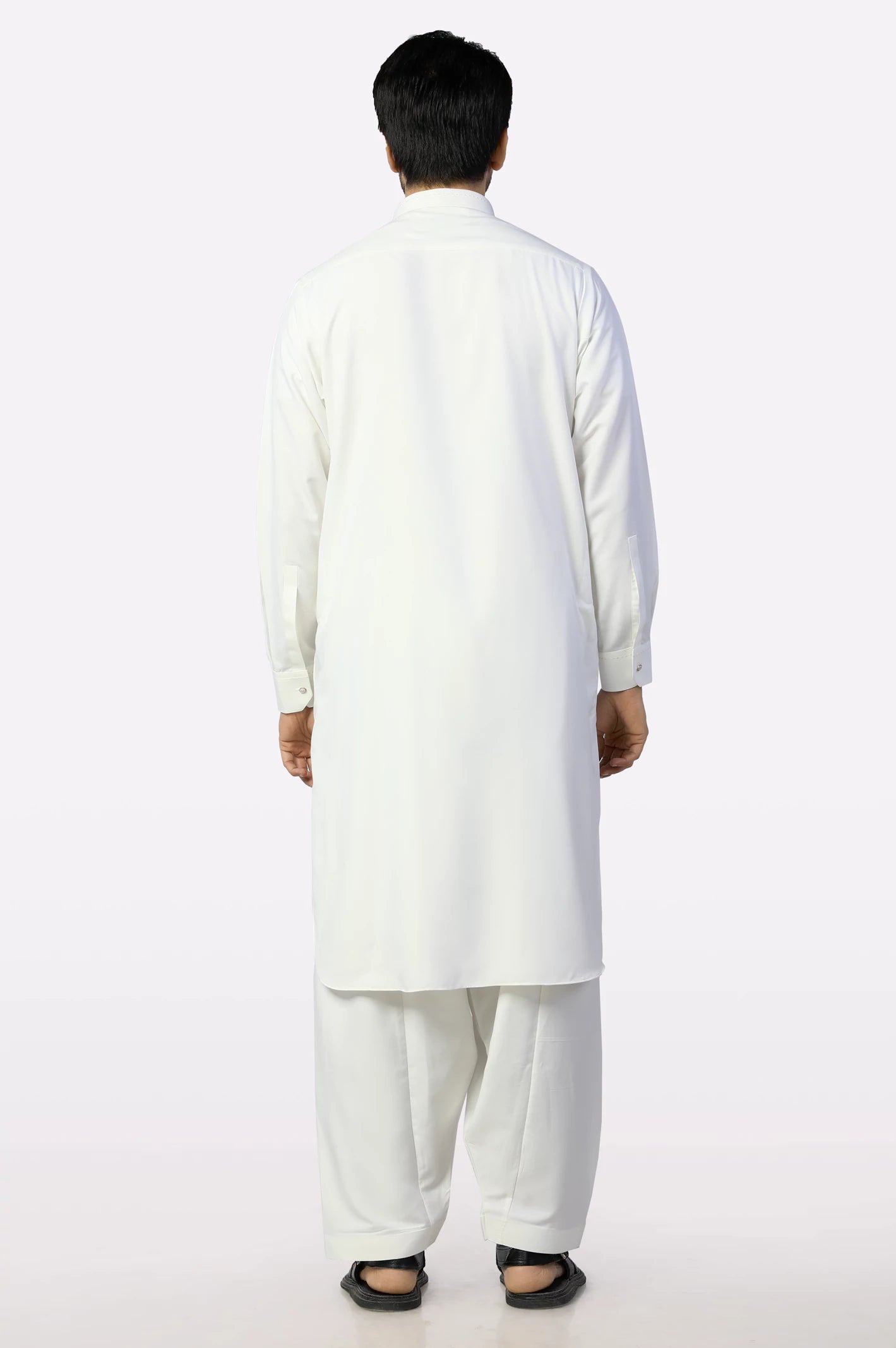 Off White Wash & Wear Shalwar Kameez