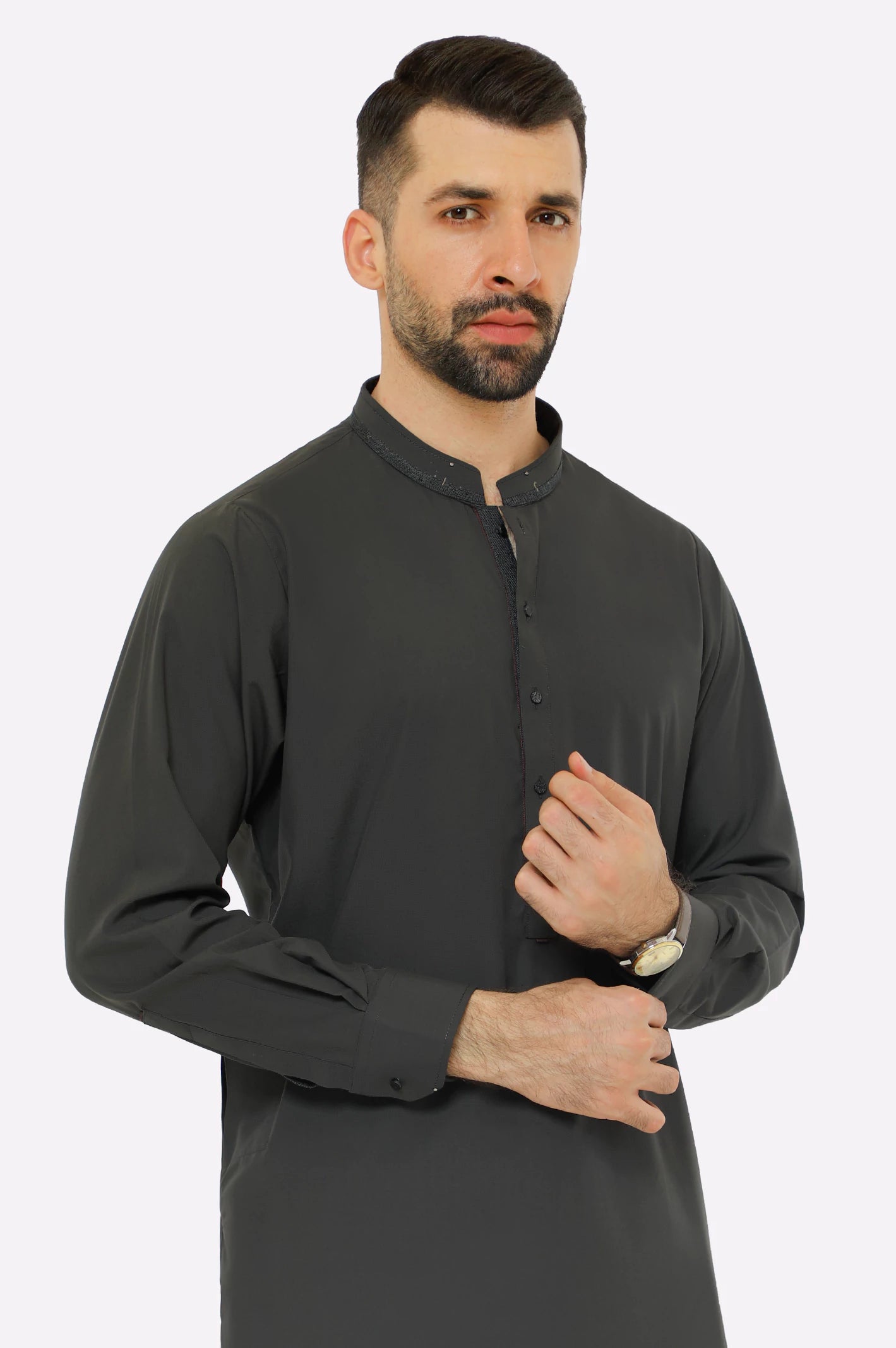 Dark Green Wash & Wear Shalwar Kameez