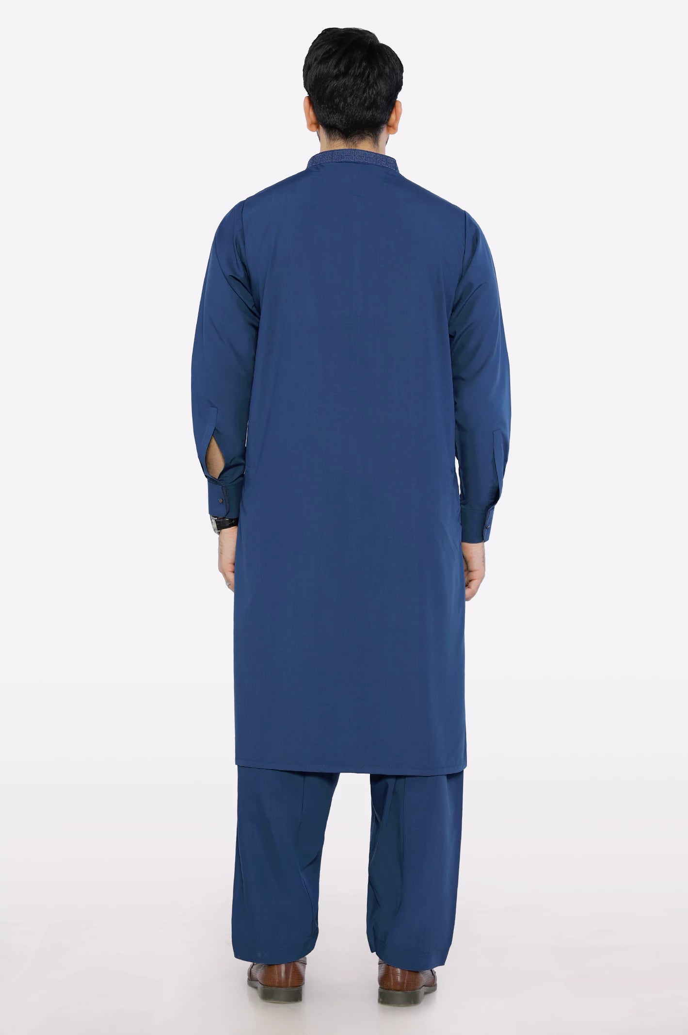 Dark Blue Wash & Wear Shalwar Kameez