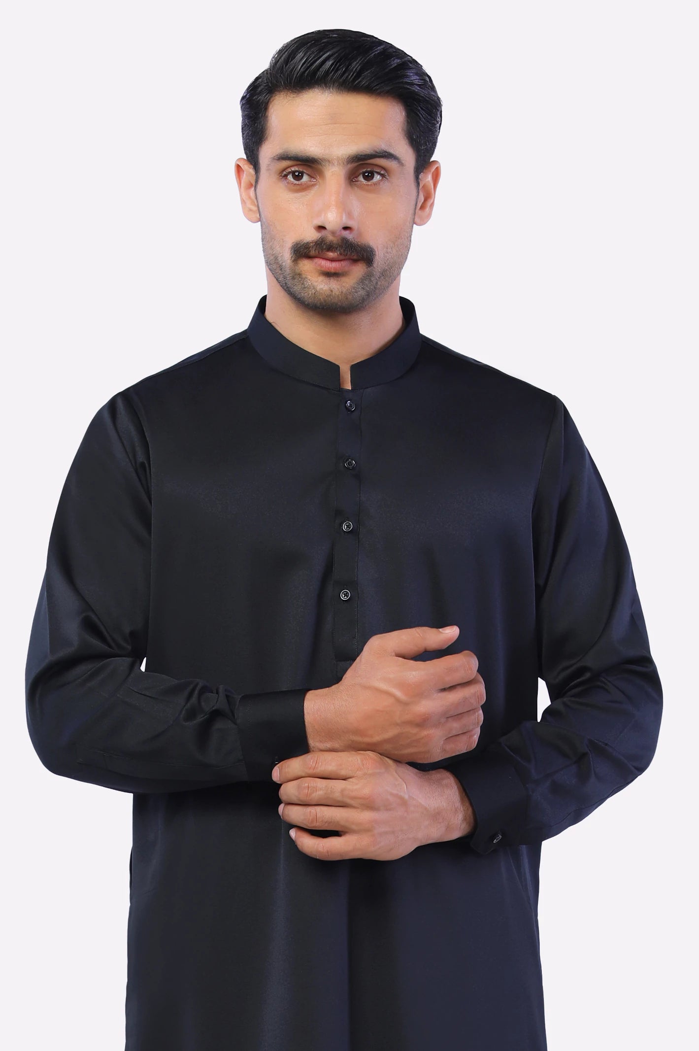 Black Wash & Wear Shalwar Kameez