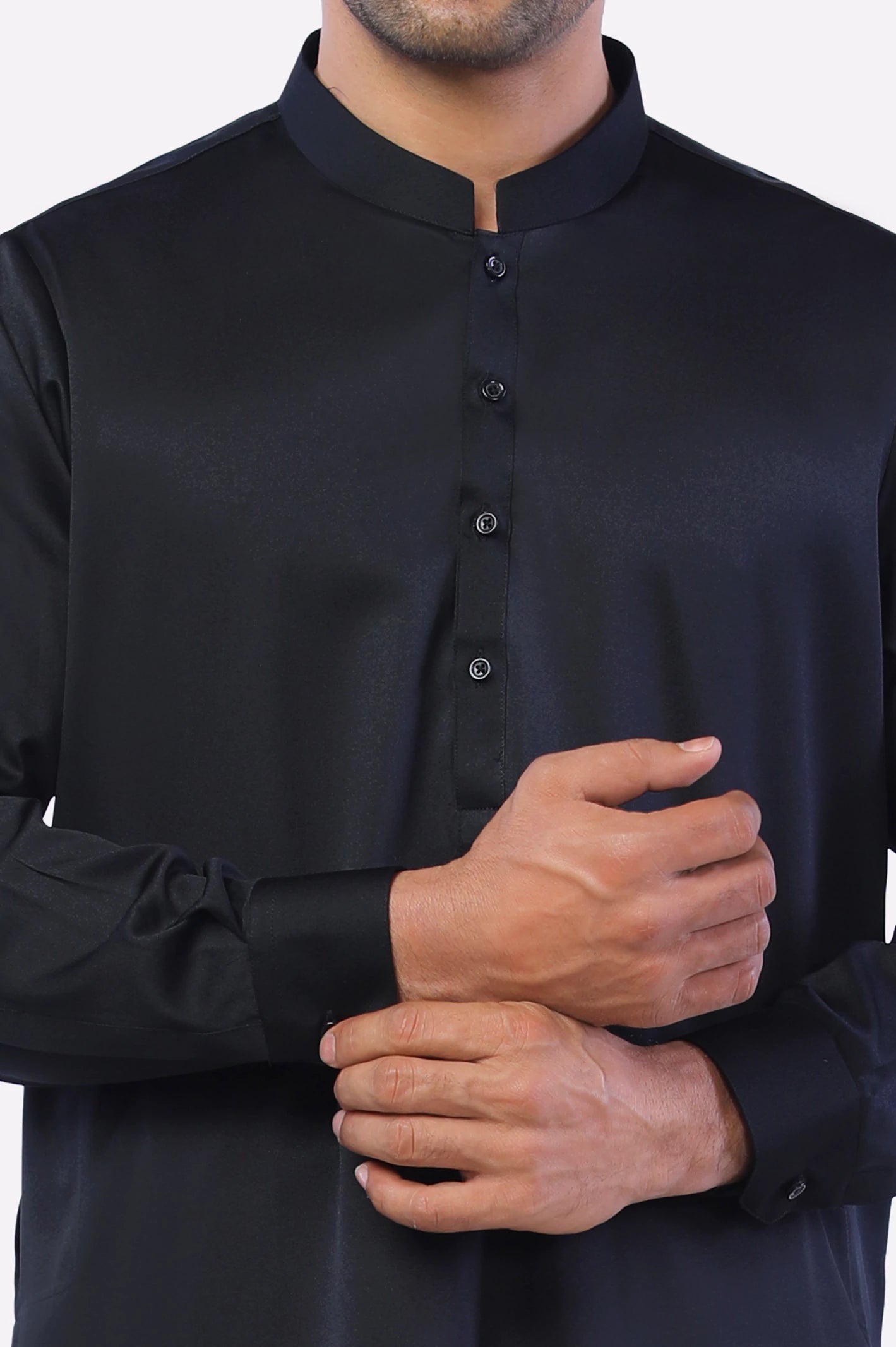 Black Wash & Wear Shalwar Kameez