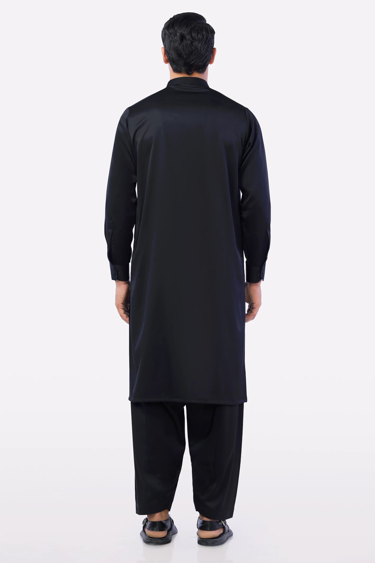 Black Wash & Wear Shalwar Kameez