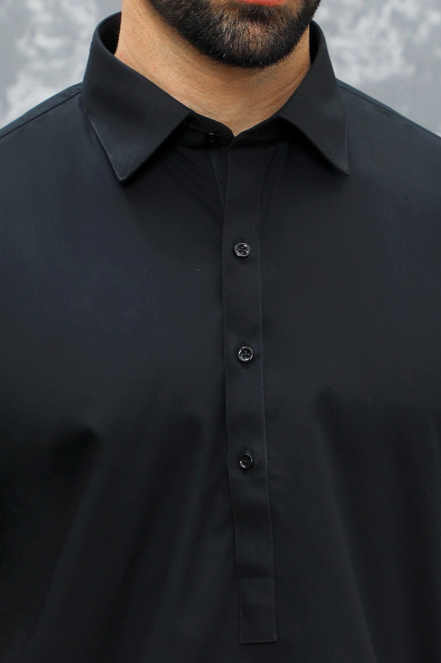 Black Cotton Shalwar Kameez