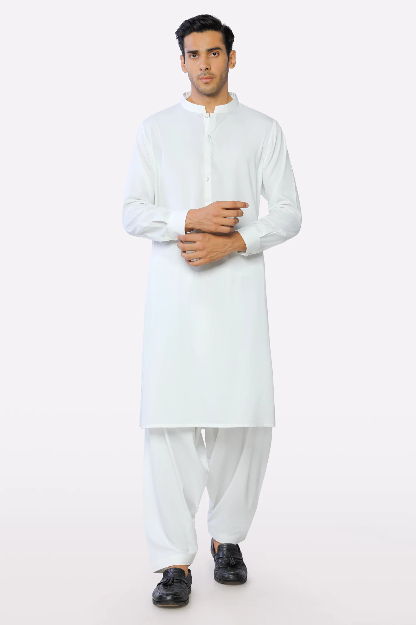 Off White Wash & Wear Shalwar Kameez