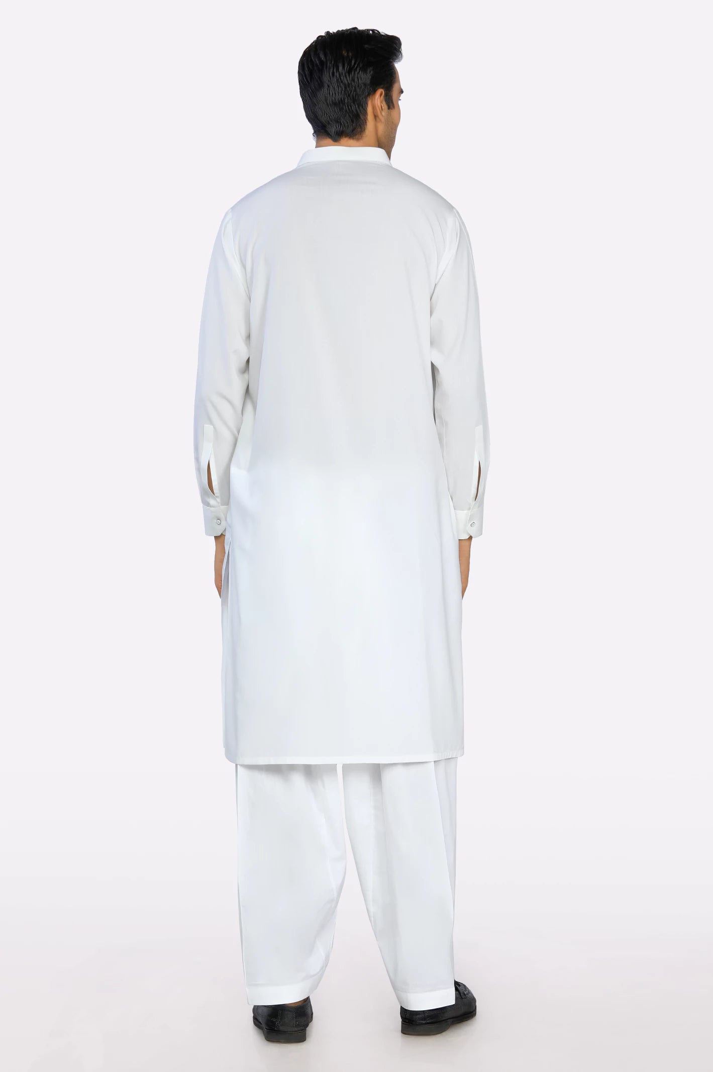 Off White Cotton Shalwar Kameez