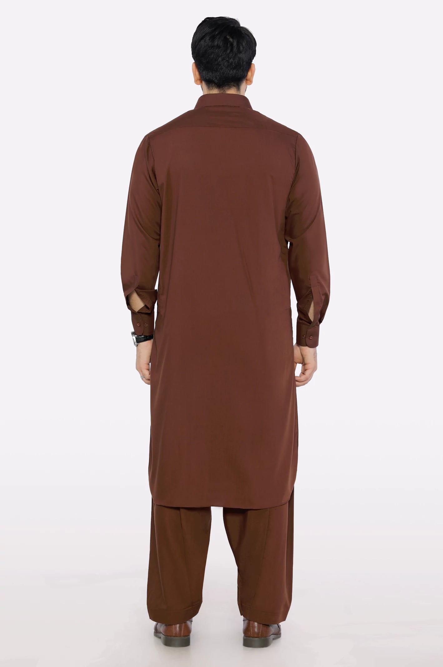 Rust Wash & Wear Shalwar Kameez