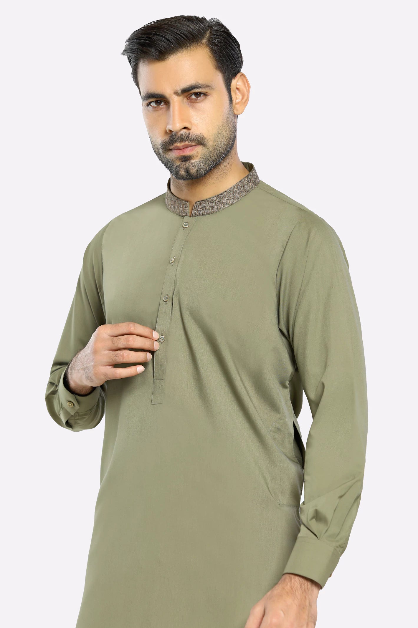 Green Wash & Wear Shalwar Kameez