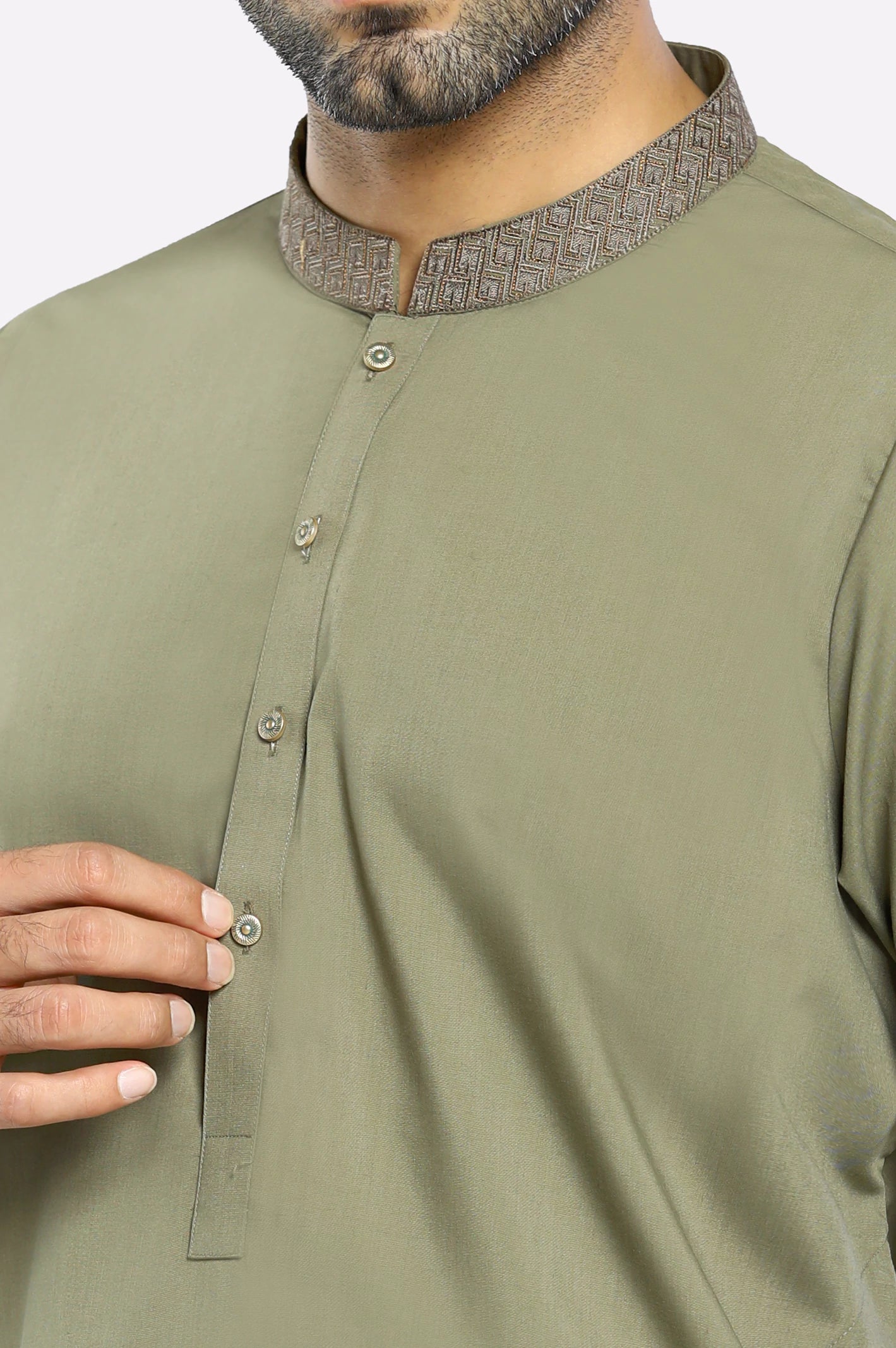 Green Wash & Wear Shalwar Kameez